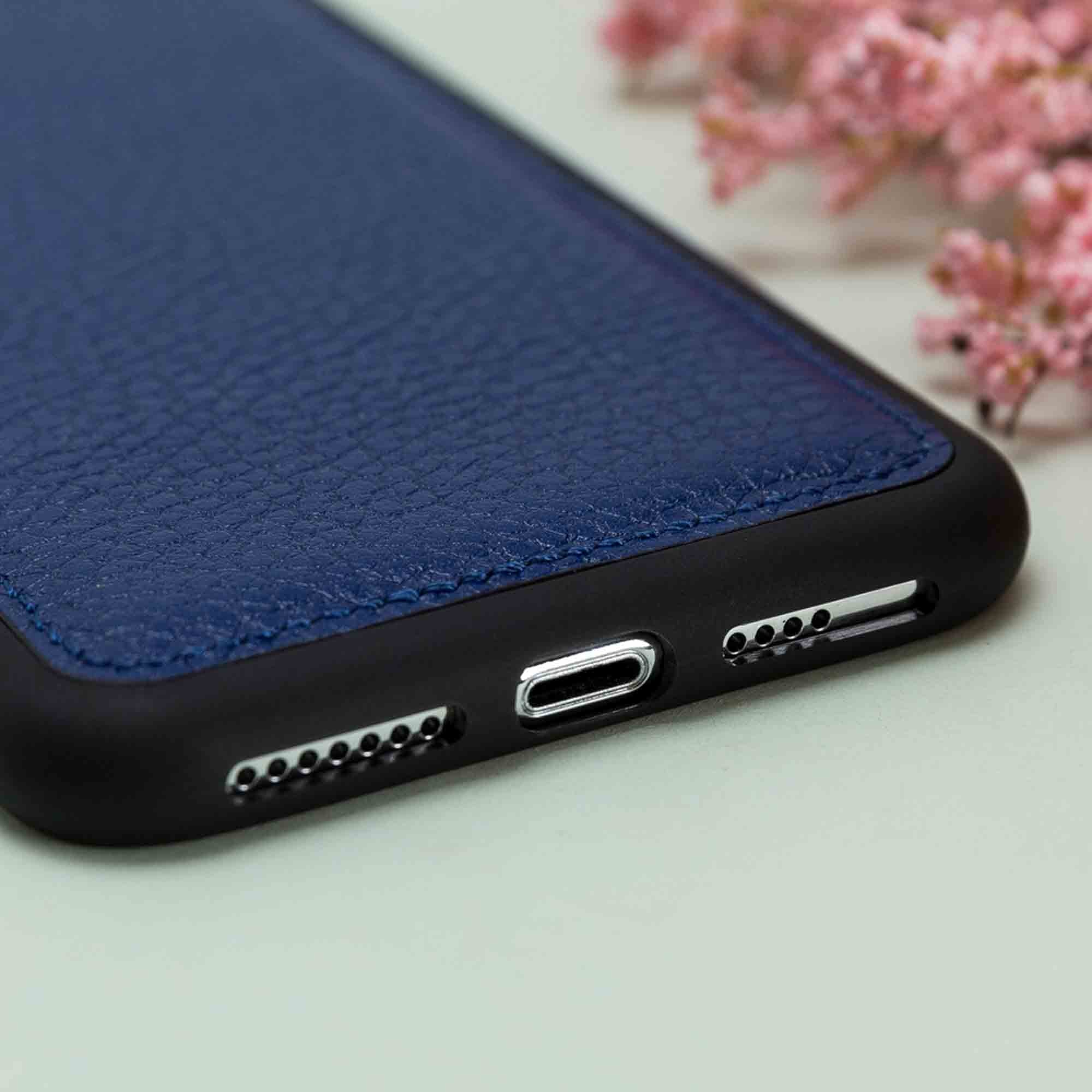 Flex Cover Leather Case for iPhone XS Max (6.5") - BLUE - saracleather