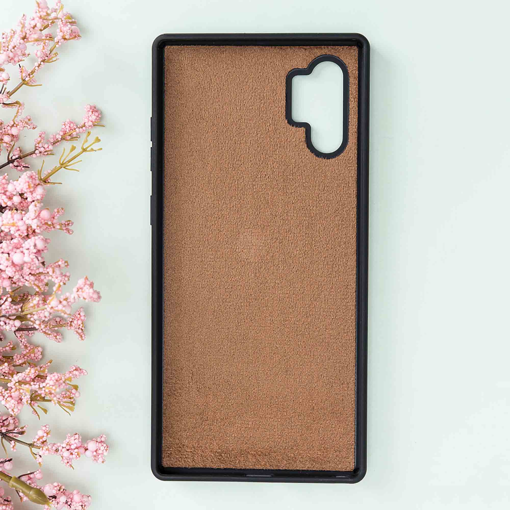 Magic Magnetic Detachable Leather Wallet Case for Samsung Galaxy Note 10 Plus / Note 10 Plus 5G - EFFECT BROWN - saracleather