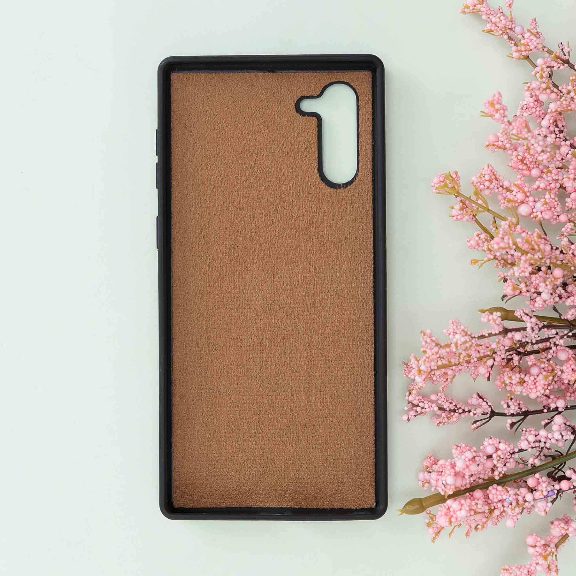 Magic Magnetic Detachable Leather Wallet Case for Samsung Galaxy Note 10 - TAN - saracleather