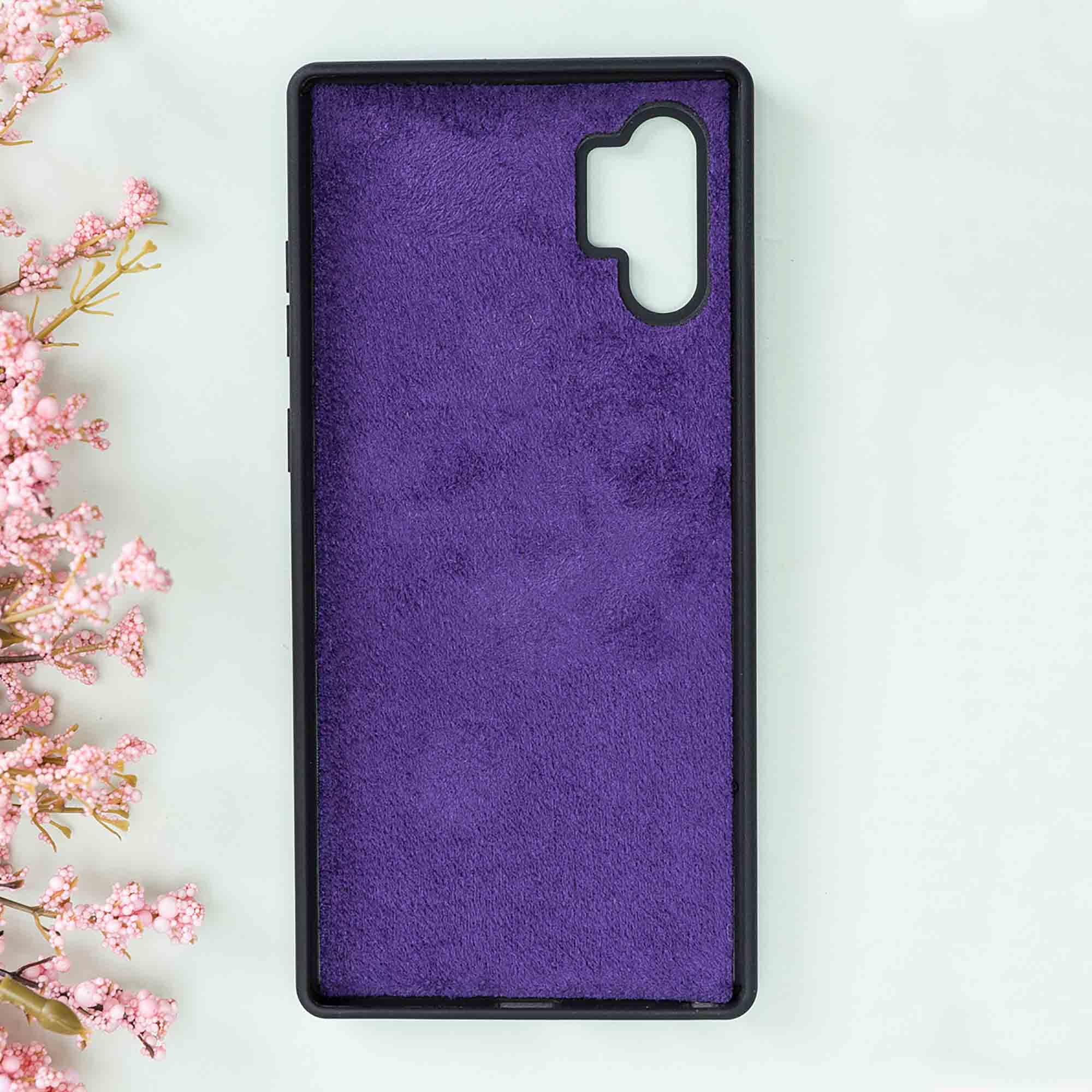 Magic Magnetic Detachable Leather Wallet Case for Samsung Galaxy Note 10 Plus / Note 10 Plus 5G - PURPLE - saracleather