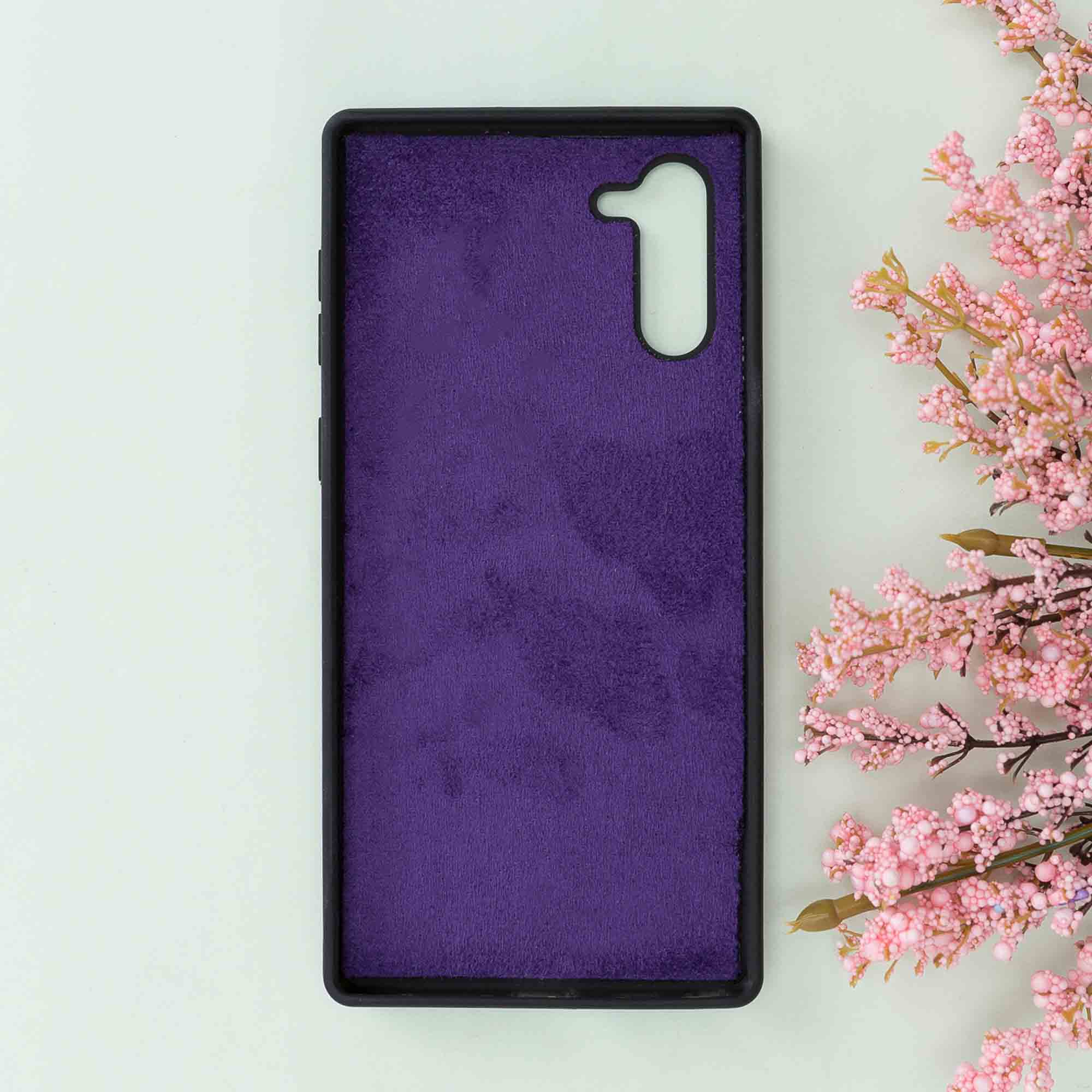 Magic Magnetic Detachable Leather Wallet Case for Samsung Galaxy Note 10 - PURPLE - saracleather