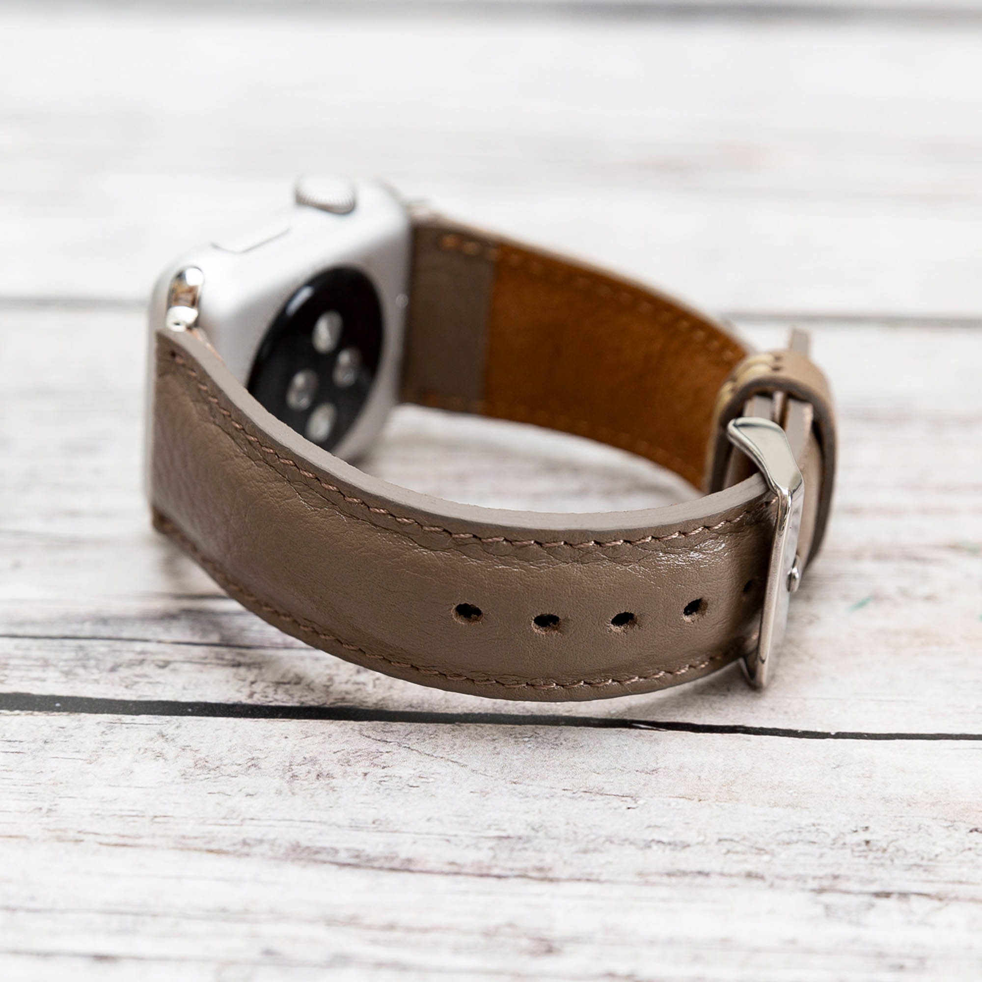 Full Grain Leather Band for Apple Watch - MINK - saracleather