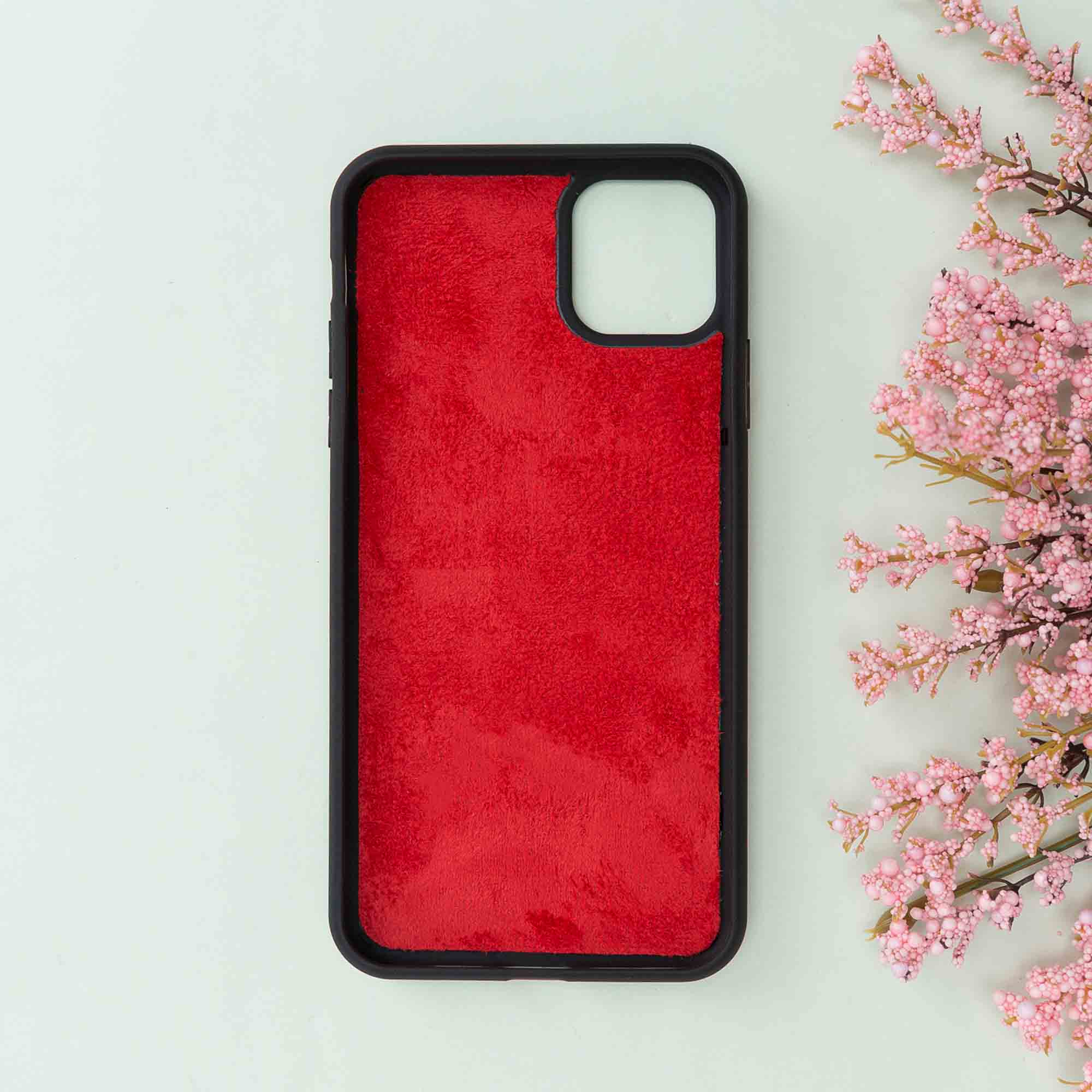 Magic Magnetic Detachable Leather Wallet Case for iPhone 11 Pro (5.8") - RED - saracleather