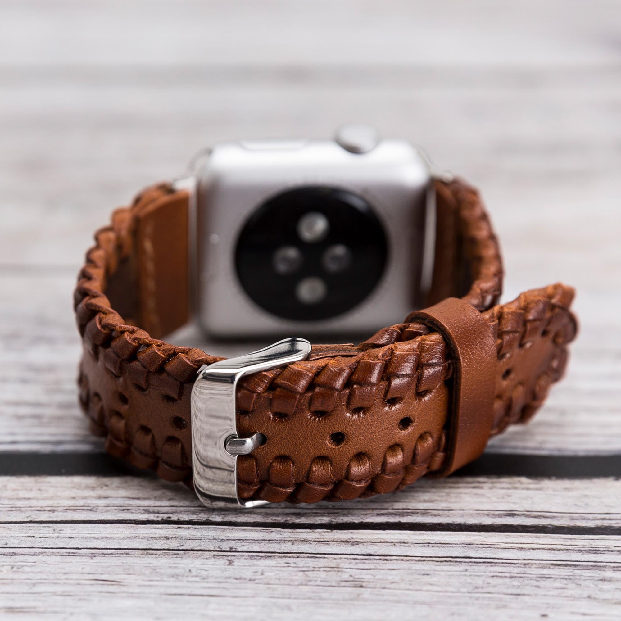 Full Grain Leather Band for Apple Watch - EFFECT BROWN - saracleather