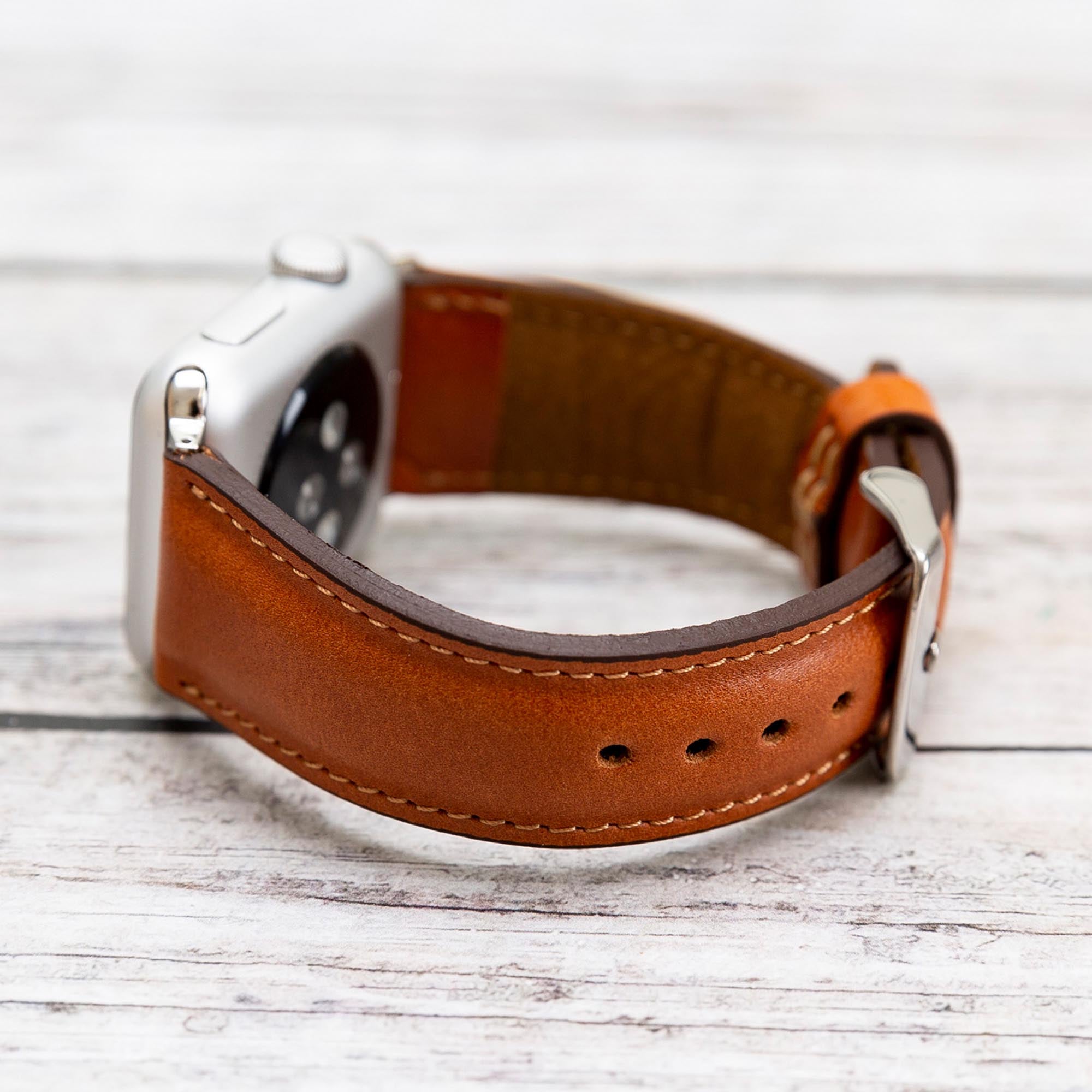 Full Grain Leather Band for Apple Watch - TAN - saracleather