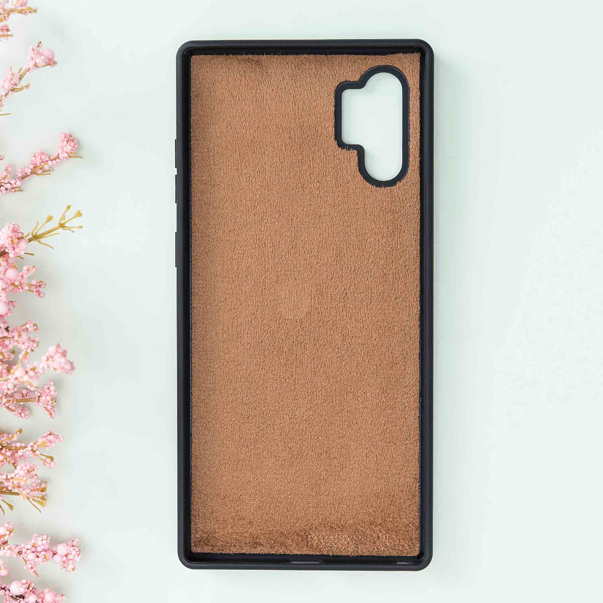 Magic Magnetic Detachable Leather Wallet Case for Samsung Galaxy Note 10 Plus / Note 10 Plus 5G - TAN - saracleather