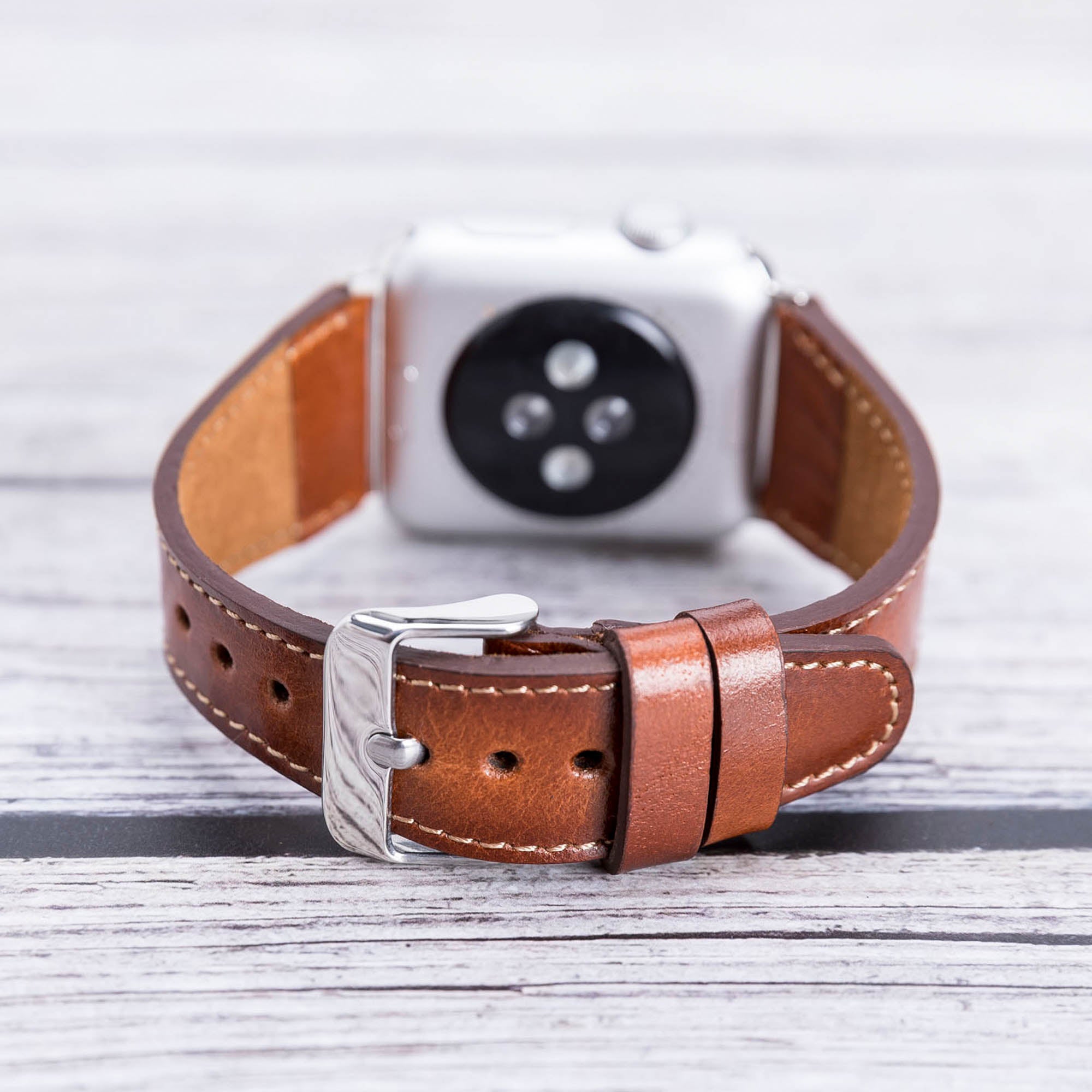 Full Grain Leather Band for Apple Watch - EFFECT BROWN - saracleather