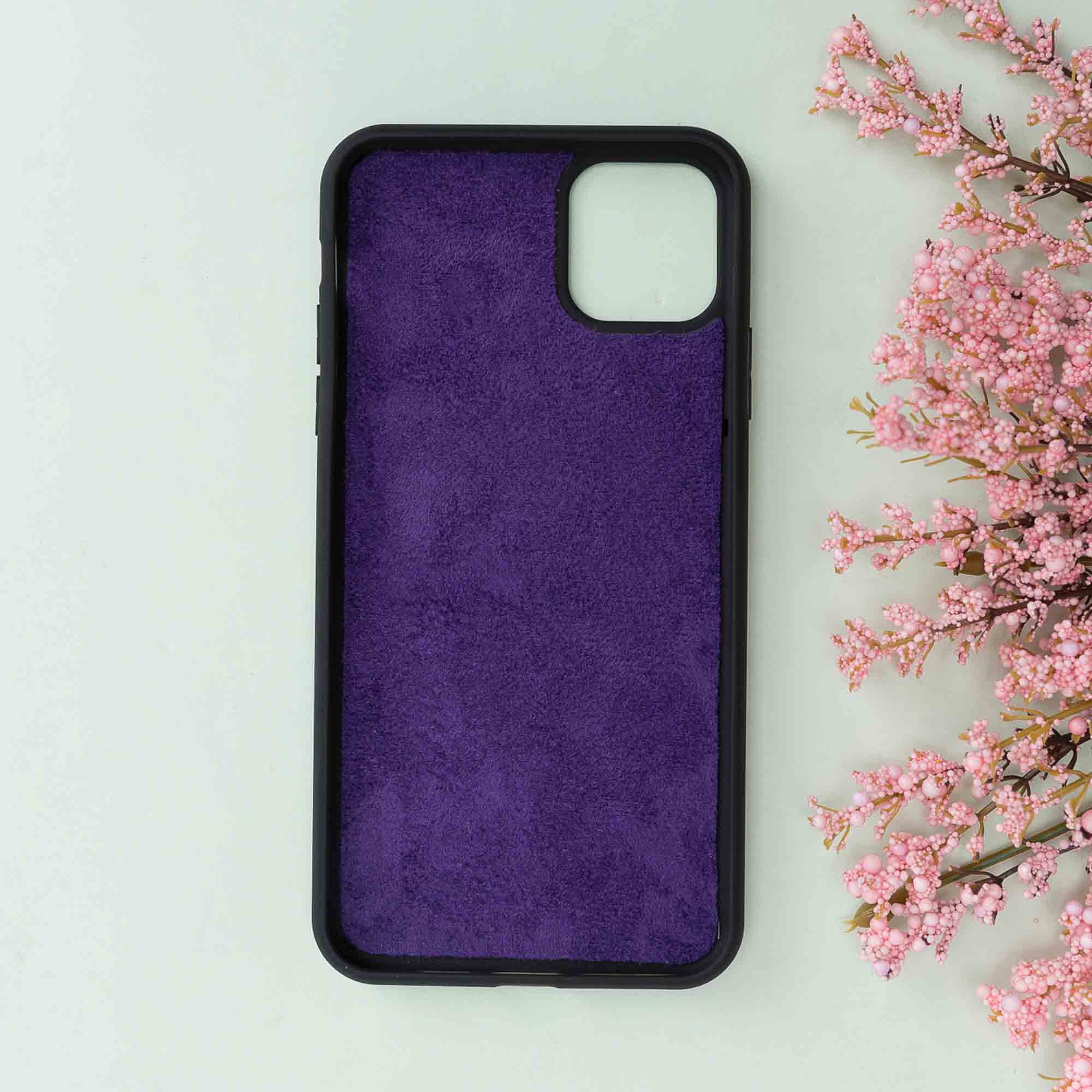 Magic Magnetic Detachable Leather Wallet Case for iPhone 11 Pro (5.8") - PURPLE - saracleather