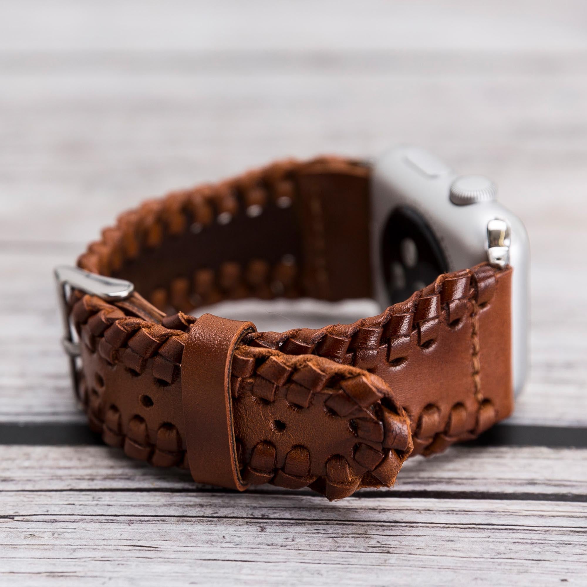 Full Grain Leather Band for Apple Watch - EFFECT BROWN - saracleather