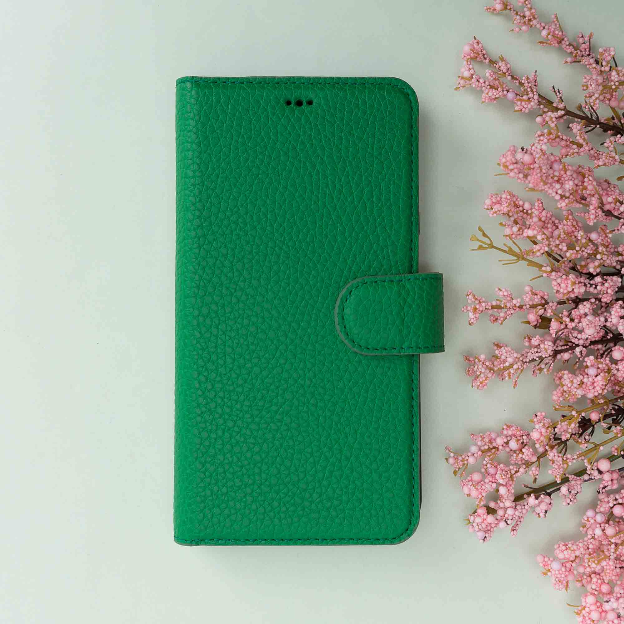 Magic Magnetic Detachable Leather Wallet Case for iPhone 11 Pro (5.8") - GREEN - saracleather