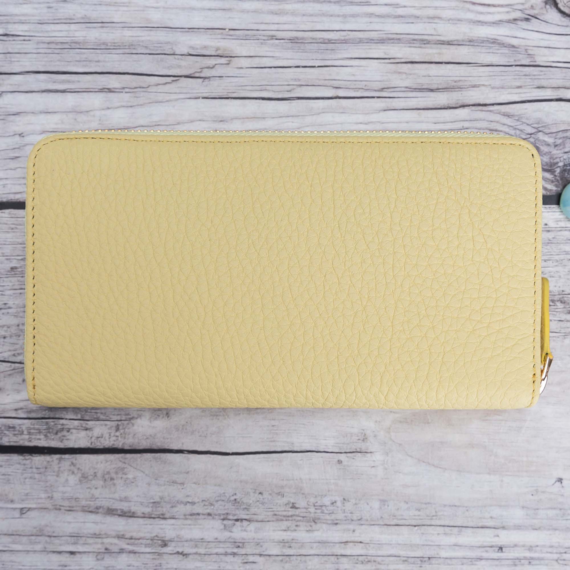 Seville Women's Leather Wallet - LEMON - saracleather