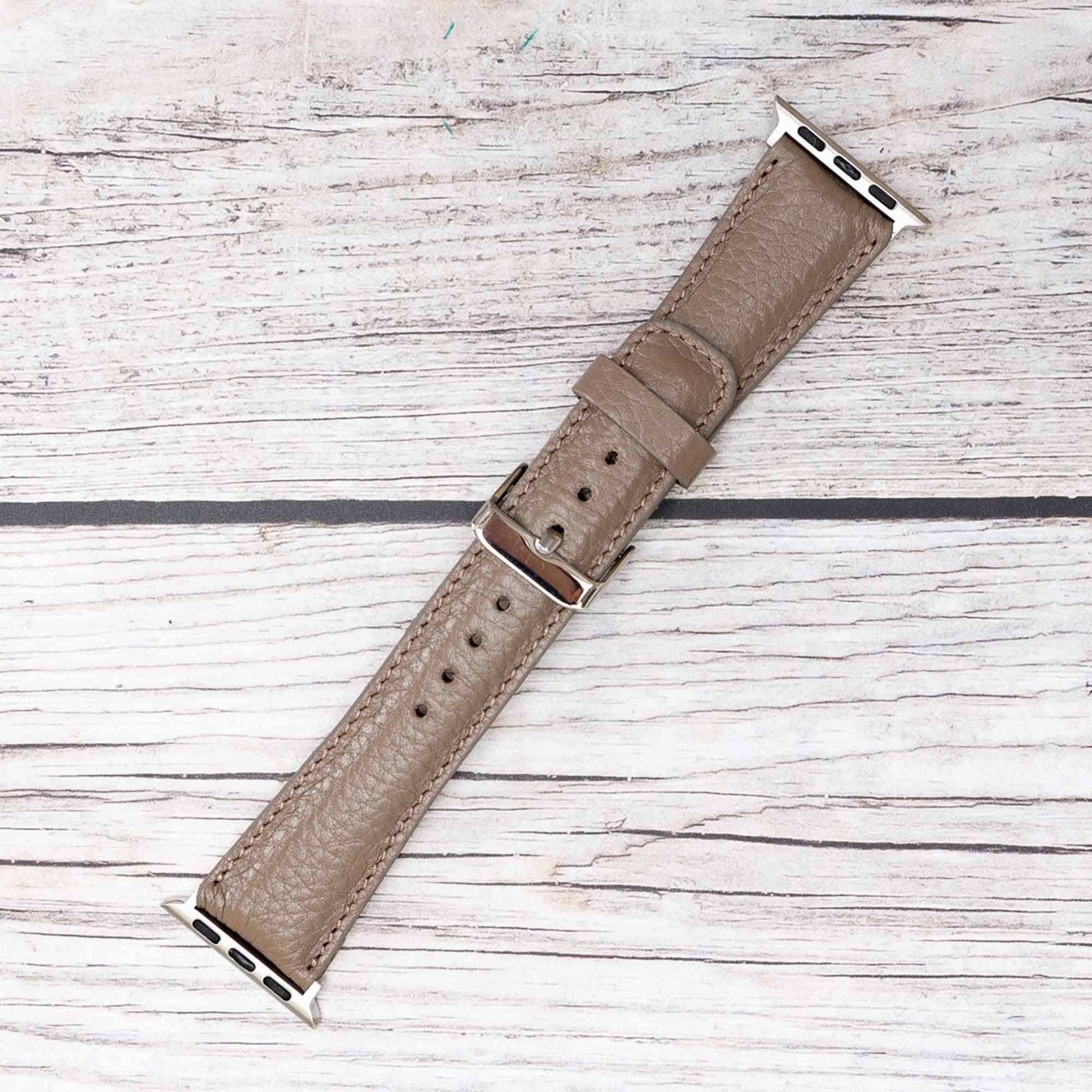 Full Grain Leather Band for Apple Watch - MINK - saracleather