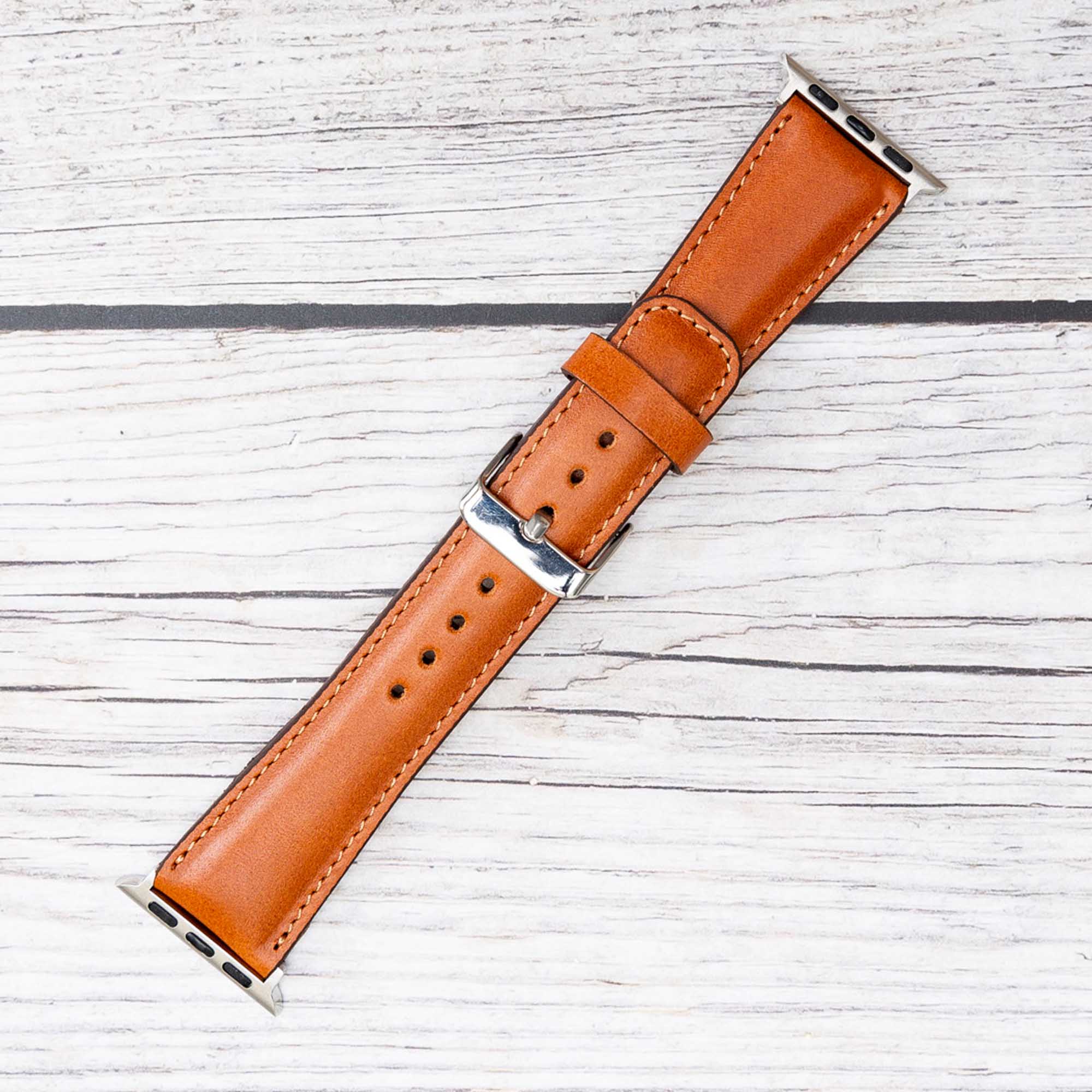 Full Grain Leather Band for Apple Watch - TAN - saracleather