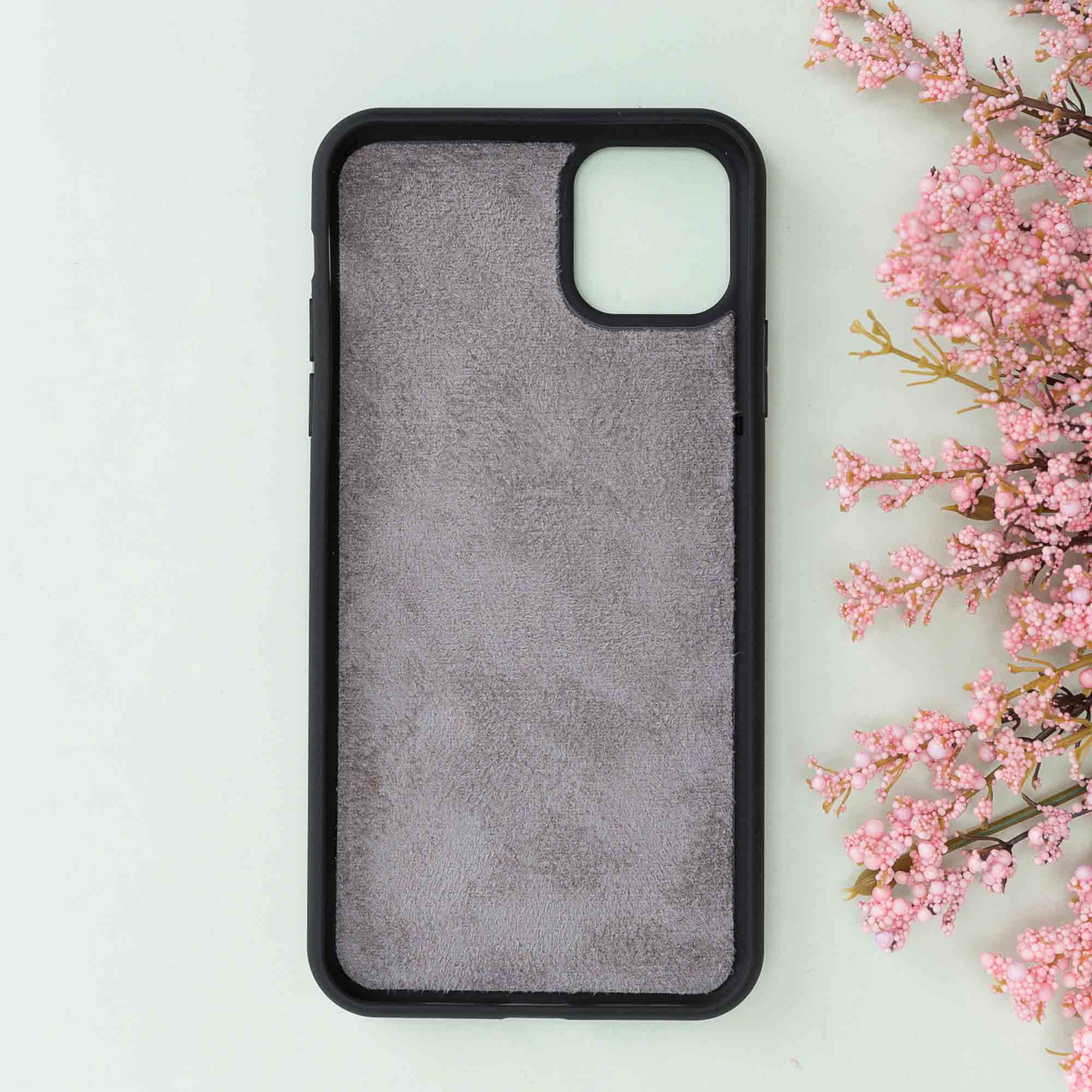 Magic Magnetic Detachable Leather Wallet Case for iPhone 11 Pro Max (6.5") - EFFECT GRAY - saracleather