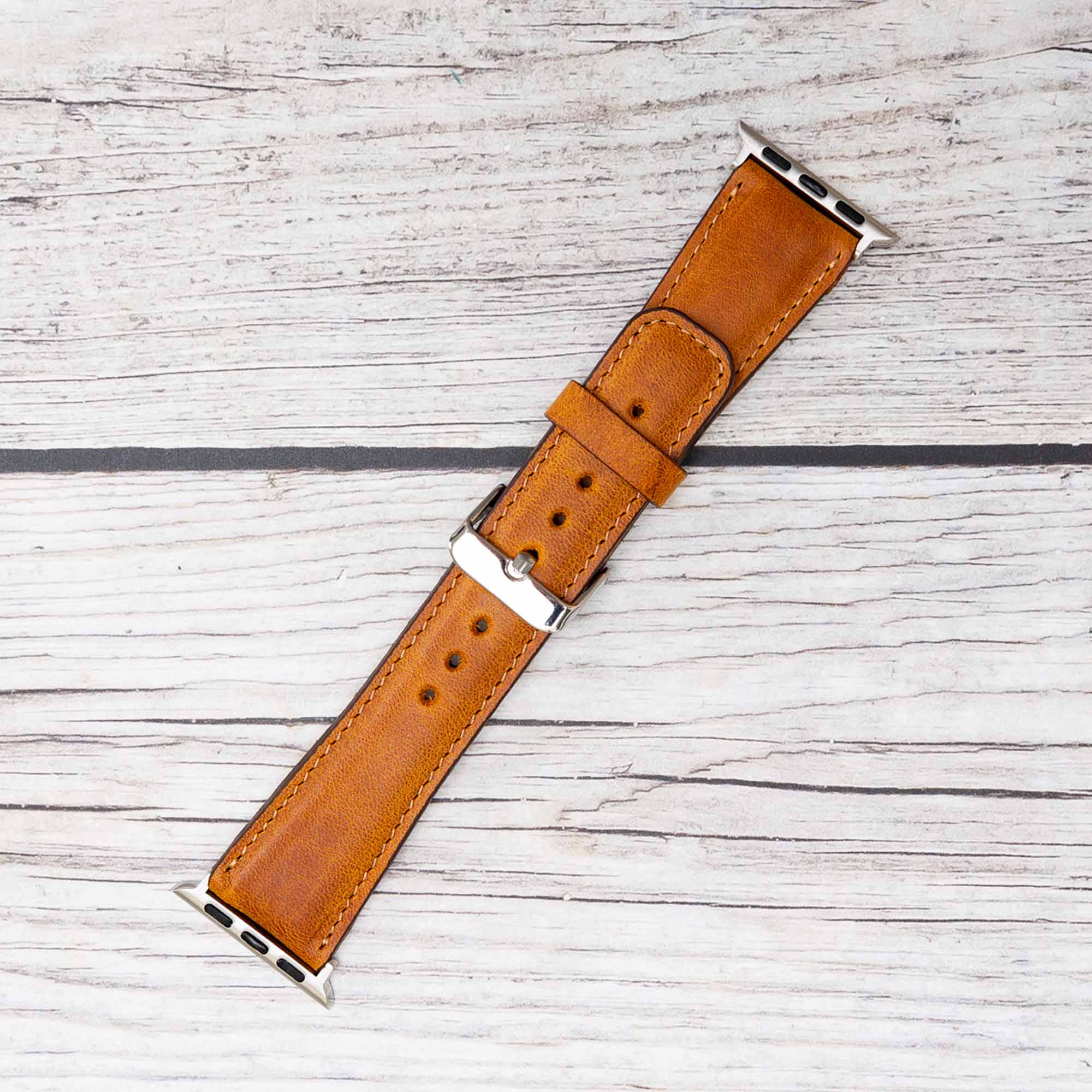 Full Grain Leather Band for Apple Watch - TAN - saracleather