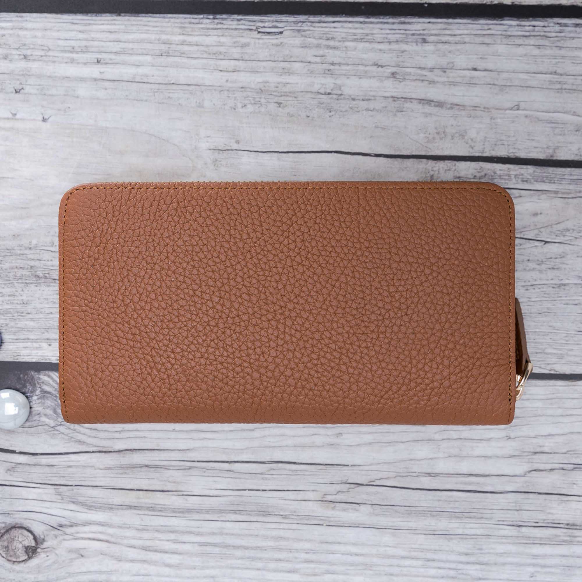 Seville Women's Leather Wallet - TAN - saracleather