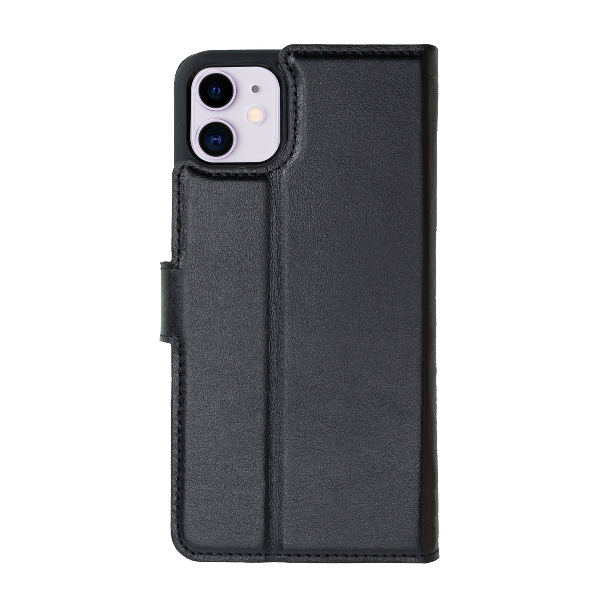 Magic Magnetic Detachable Leather Wallet Case for iPhone 11 (6.1") - BLACK - saracleather