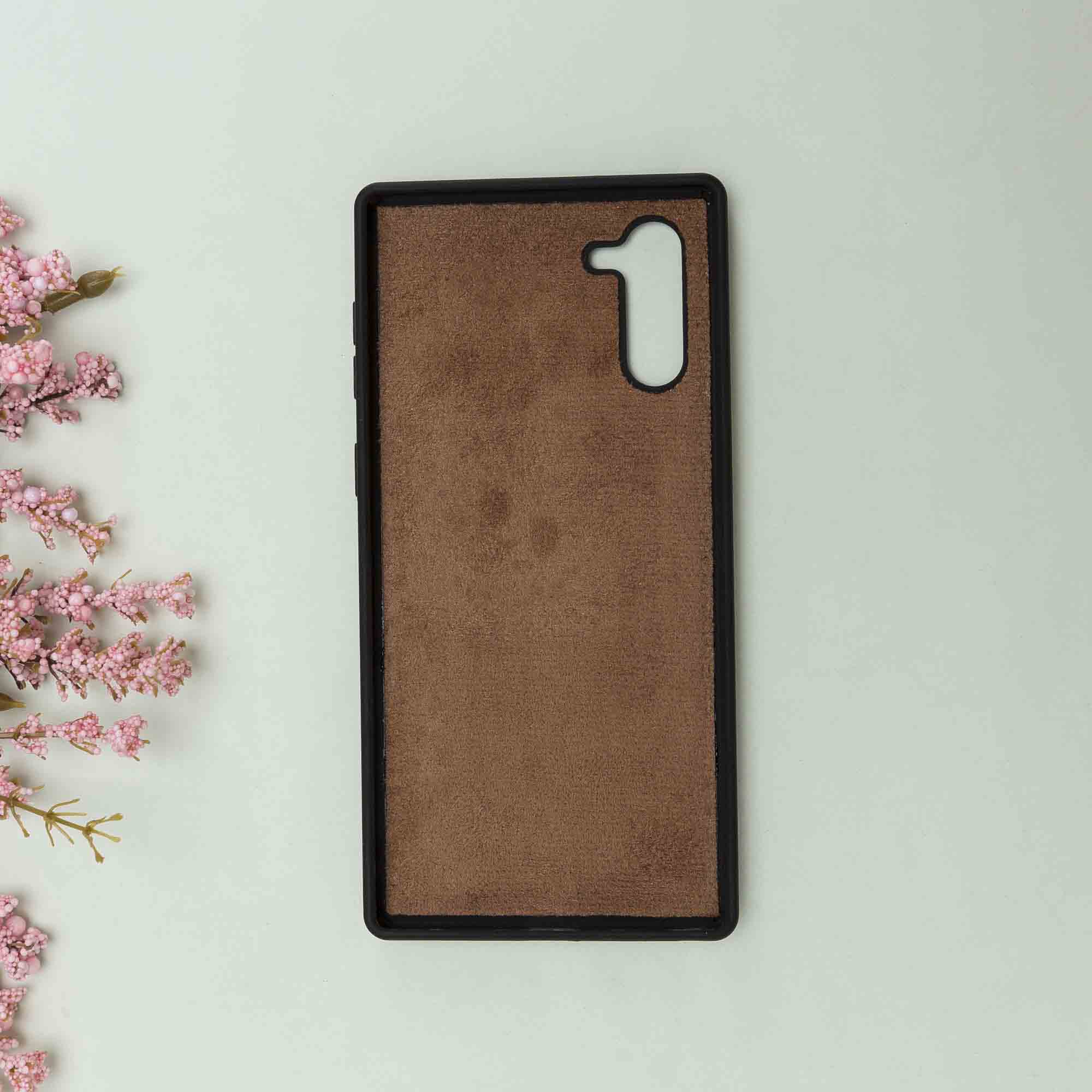 Magic Magnetic Detachable Leather Wallet Case for Samsung Galaxy Note 10 - EFFECT BROWN - saracleather