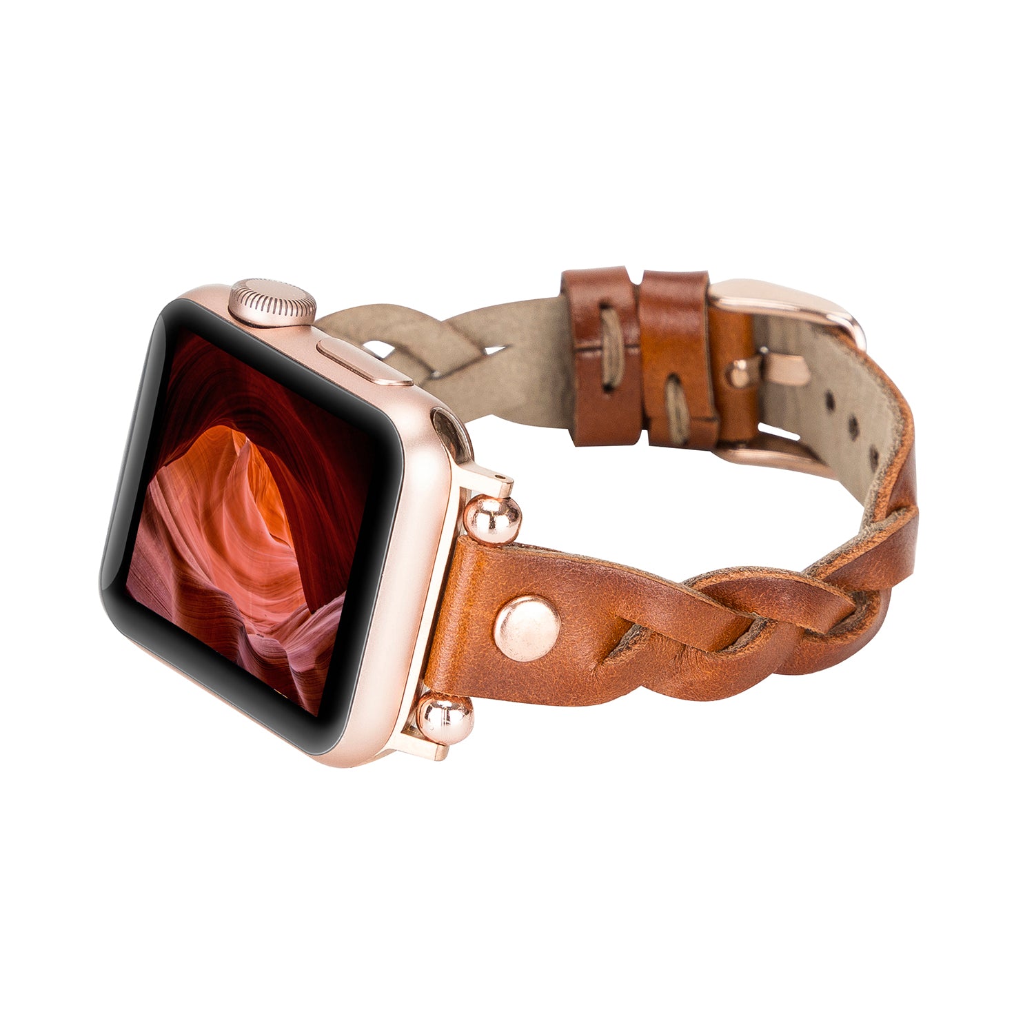 Wanda Ferro Strap - Full Grain Leather Band for Apple Watch / EFFECT BROWN