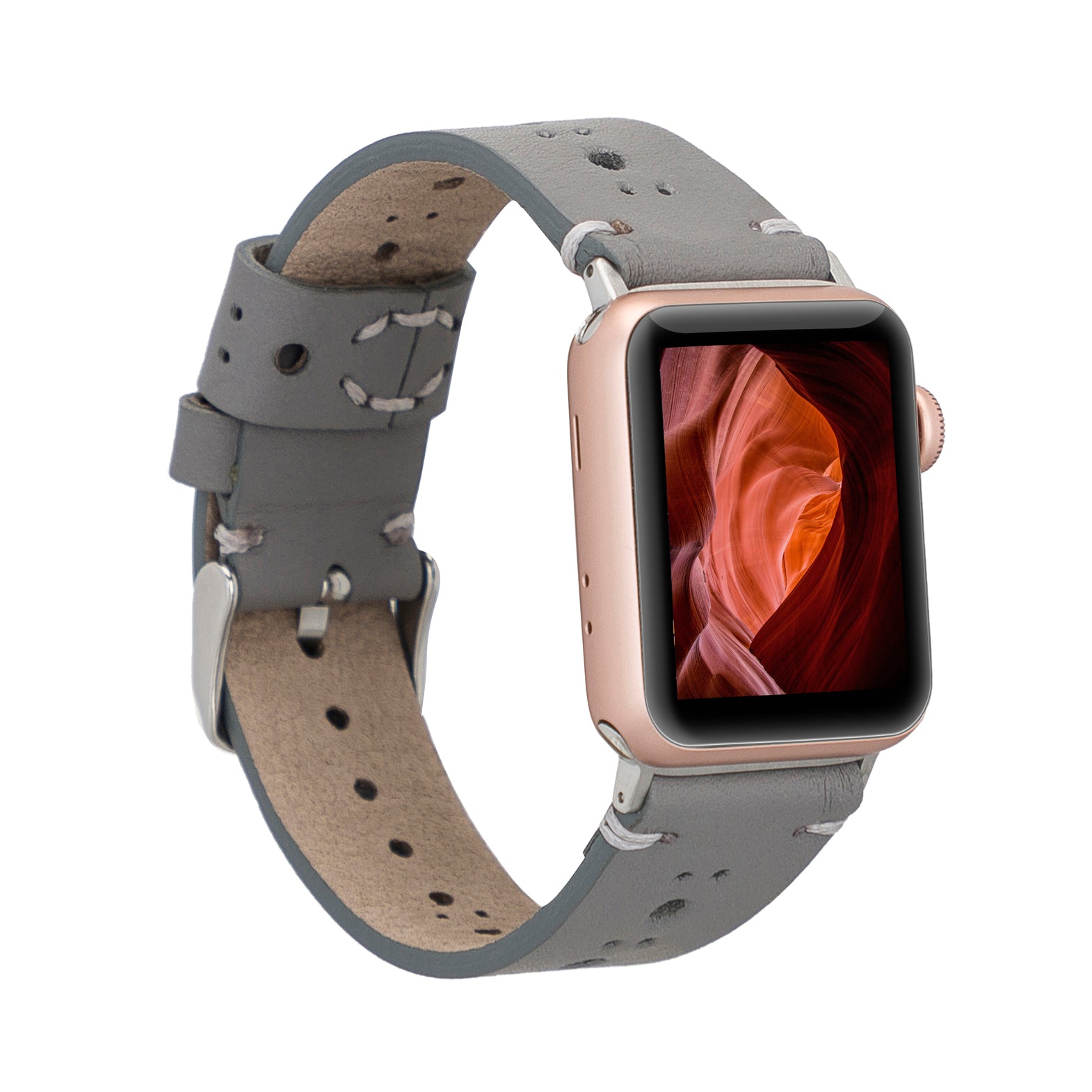 Full Grain Leather Band for Apple Watch - GRAY