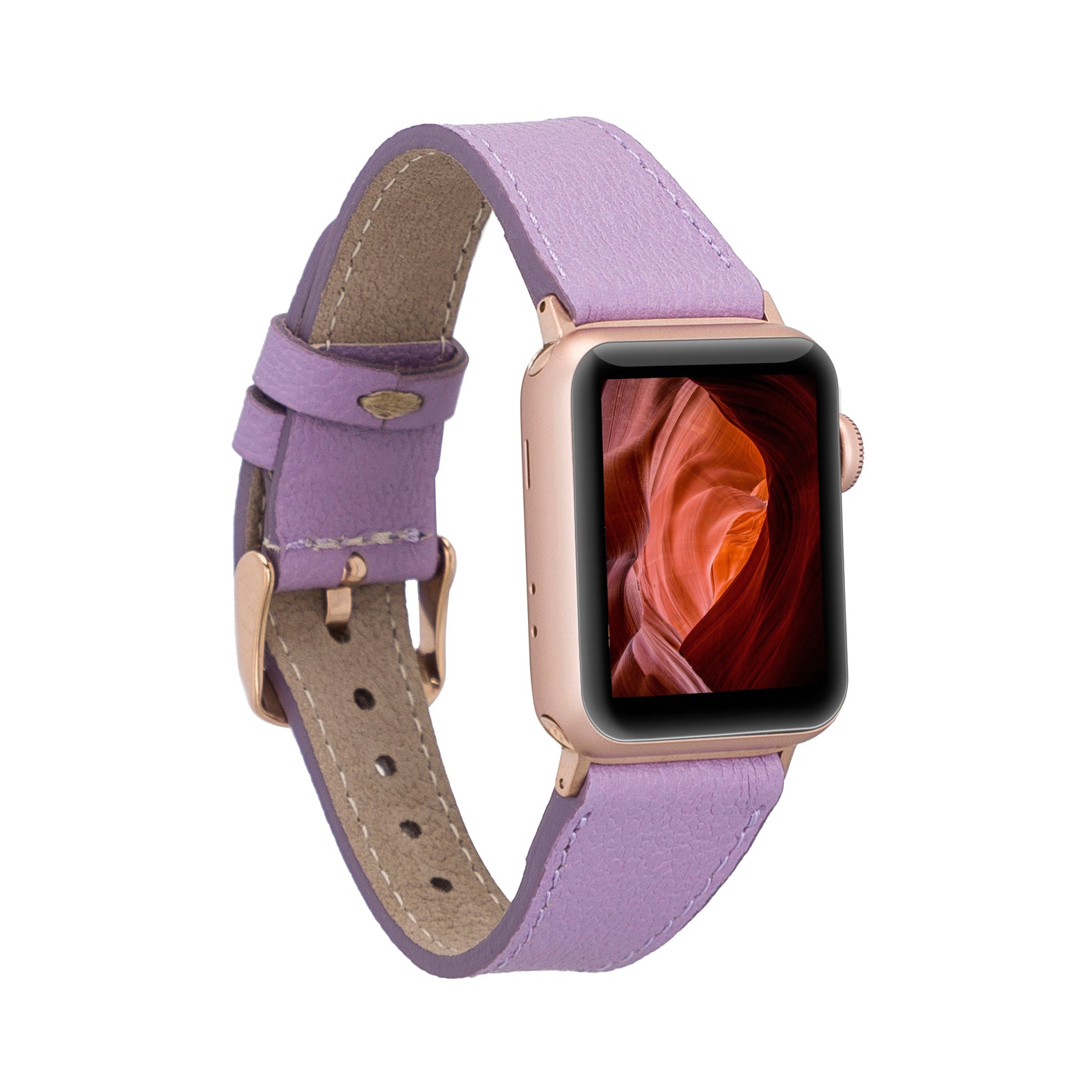 Full Grain Leather Band for Apple Watch - LILAC