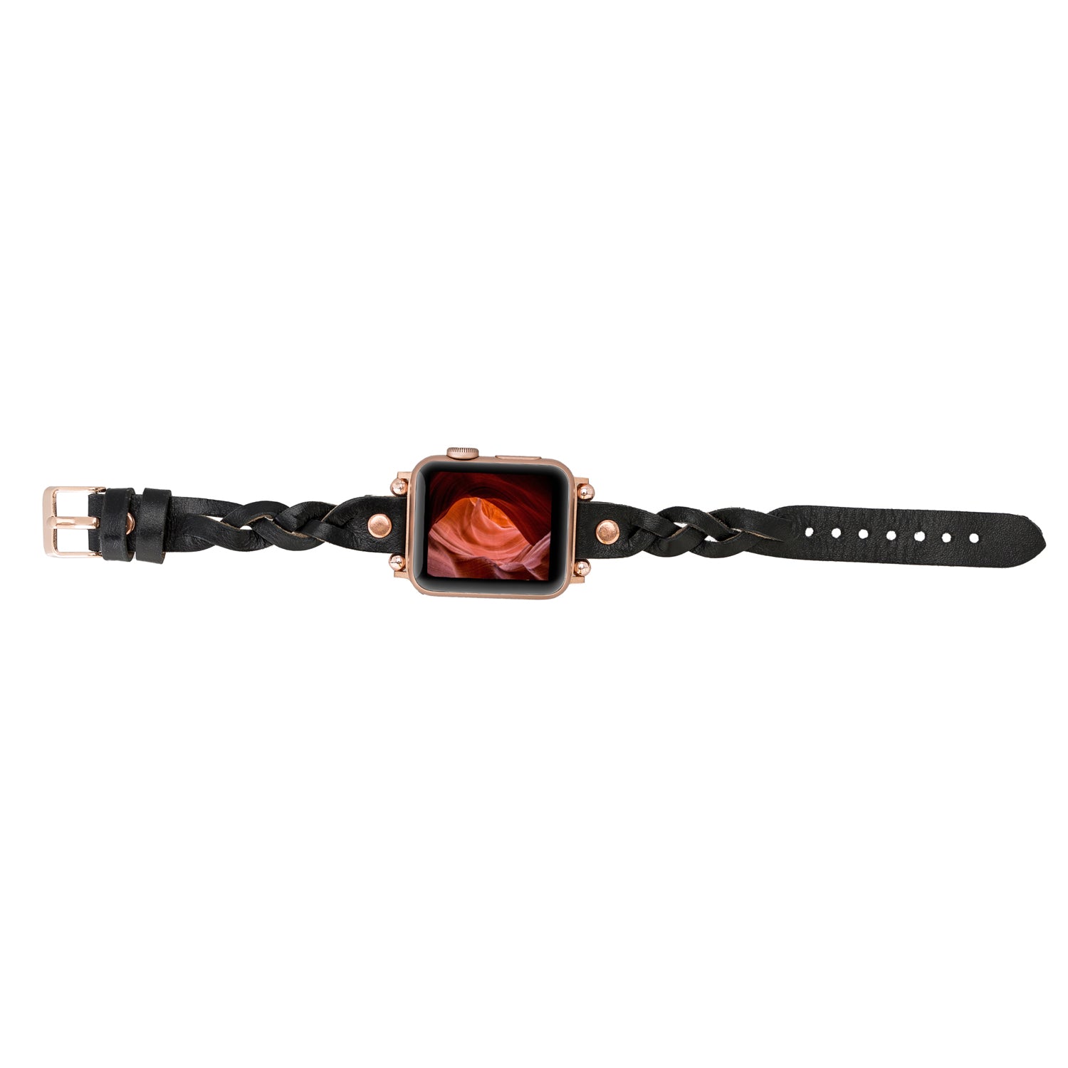 Wanda Ferro Strap - Full Grain Leather Band for Apple Watch / BLACK