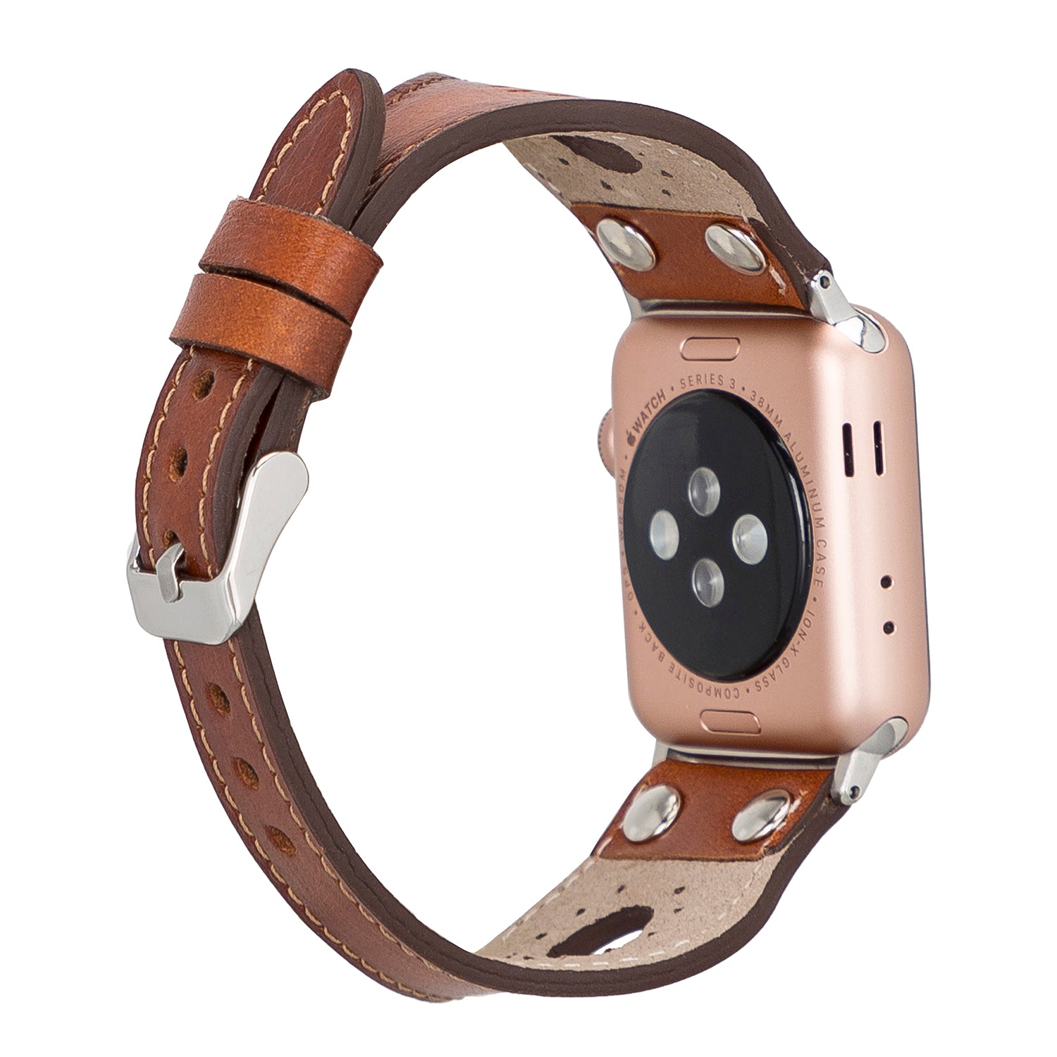 RONDA Full Grain Leather Band for Apple Watch - EFEECT BROWN