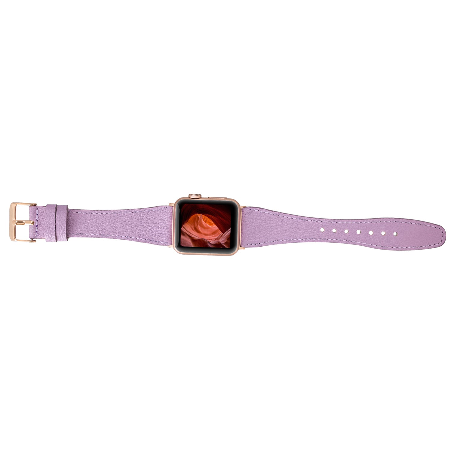 Full Grain Leather Band for Apple Watch - LILAC