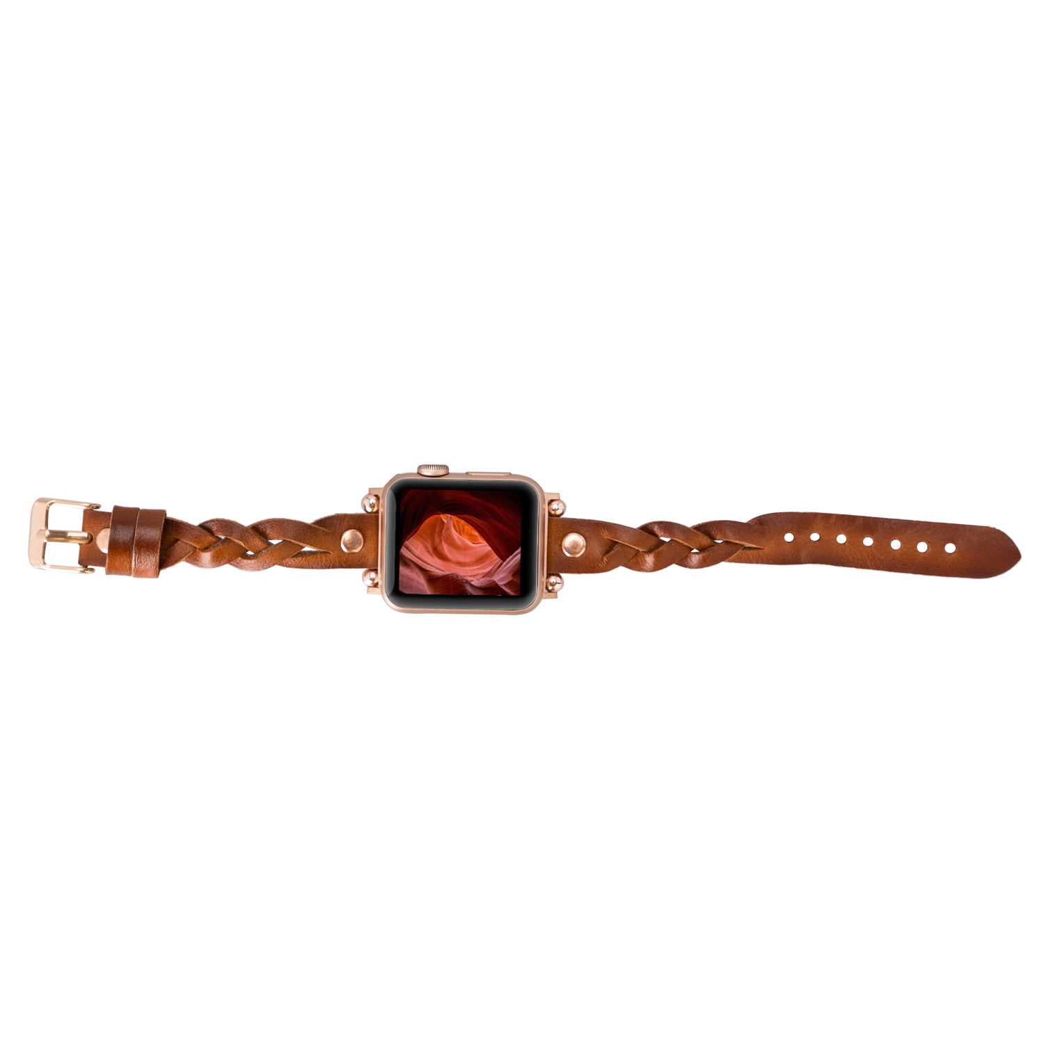 Wanda Ferro Strap - Full Grain Leather Band for Apple Watch / EFFECT BROWN