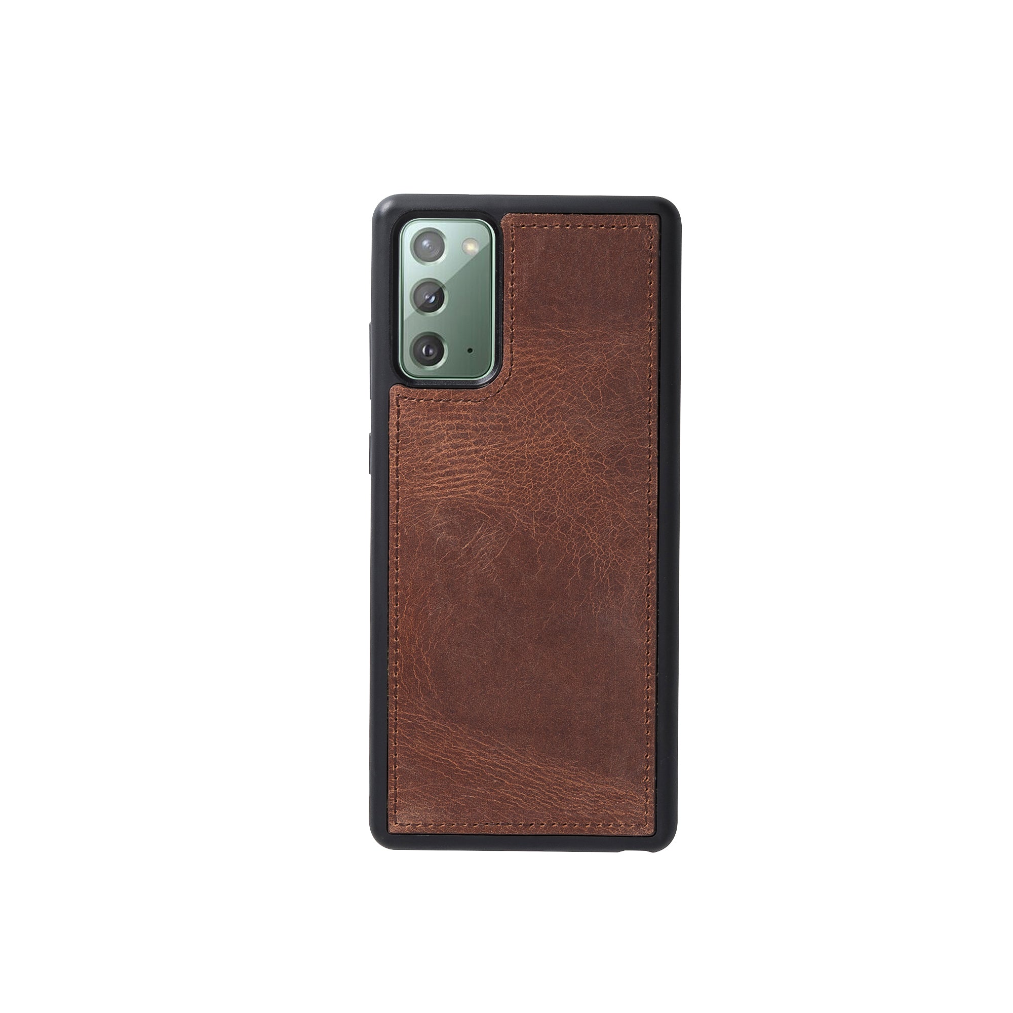 Magic Magnetic Detachable Leather Wallet Case for Samsung Galaxy Note 20 / Note 20 5G (6.7") - BROWN - saracleather