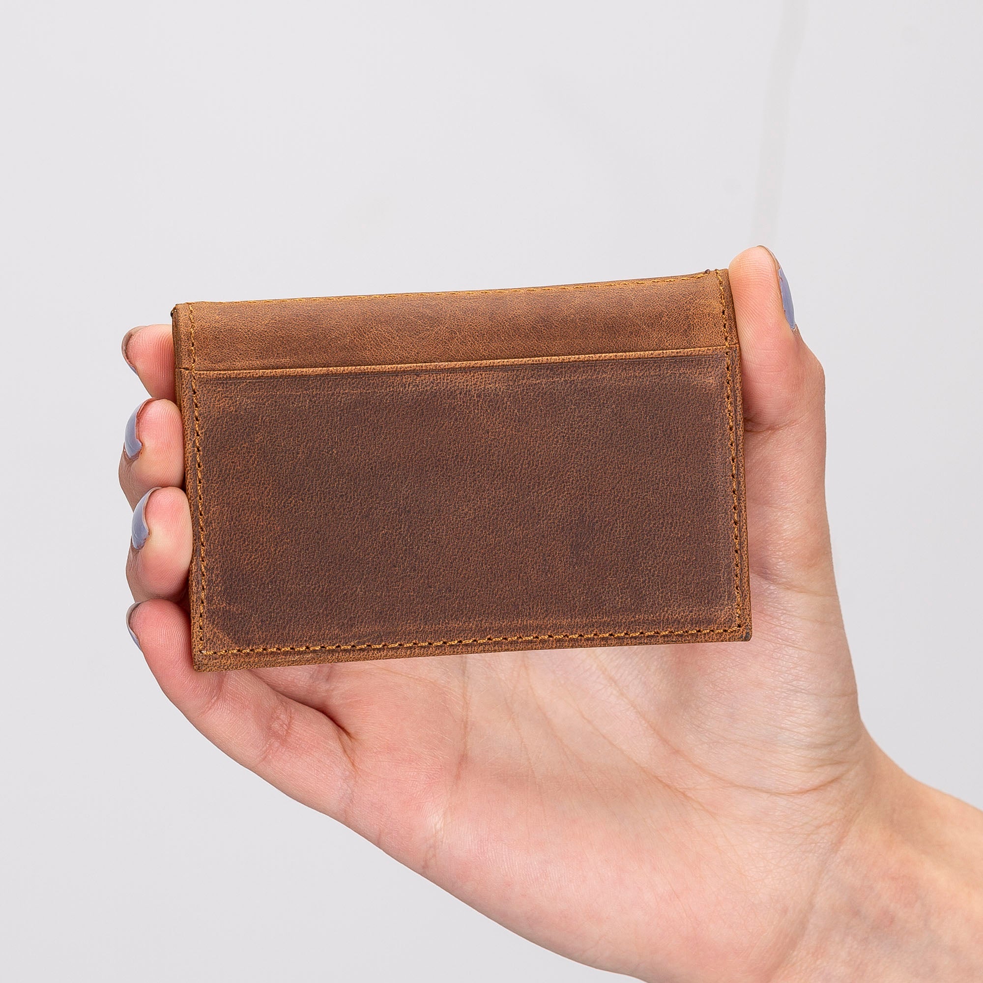 Andy Leather Business / Credit Card Holder - BROWN