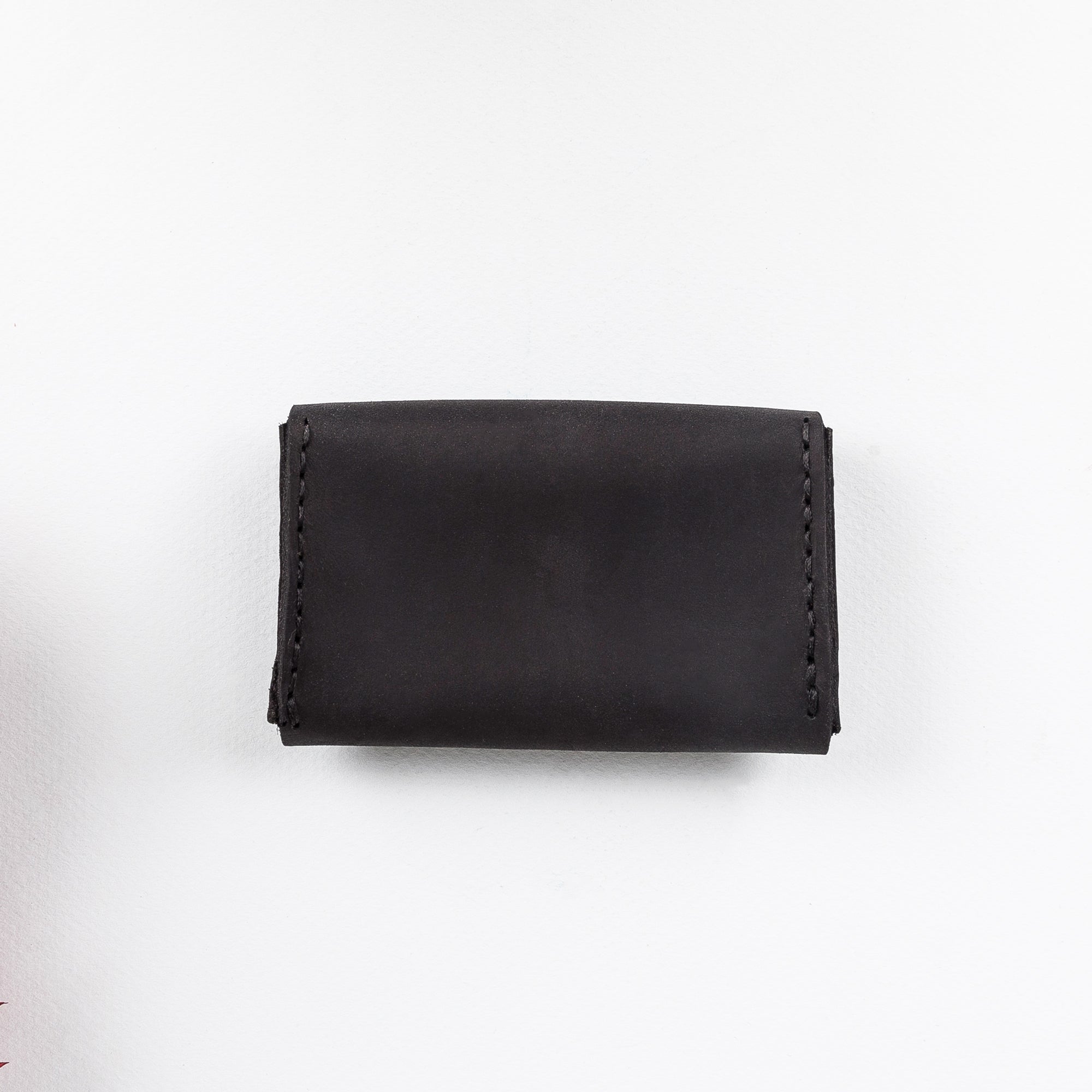 Dione Leather Business Card Holder - BLACK - saracleather