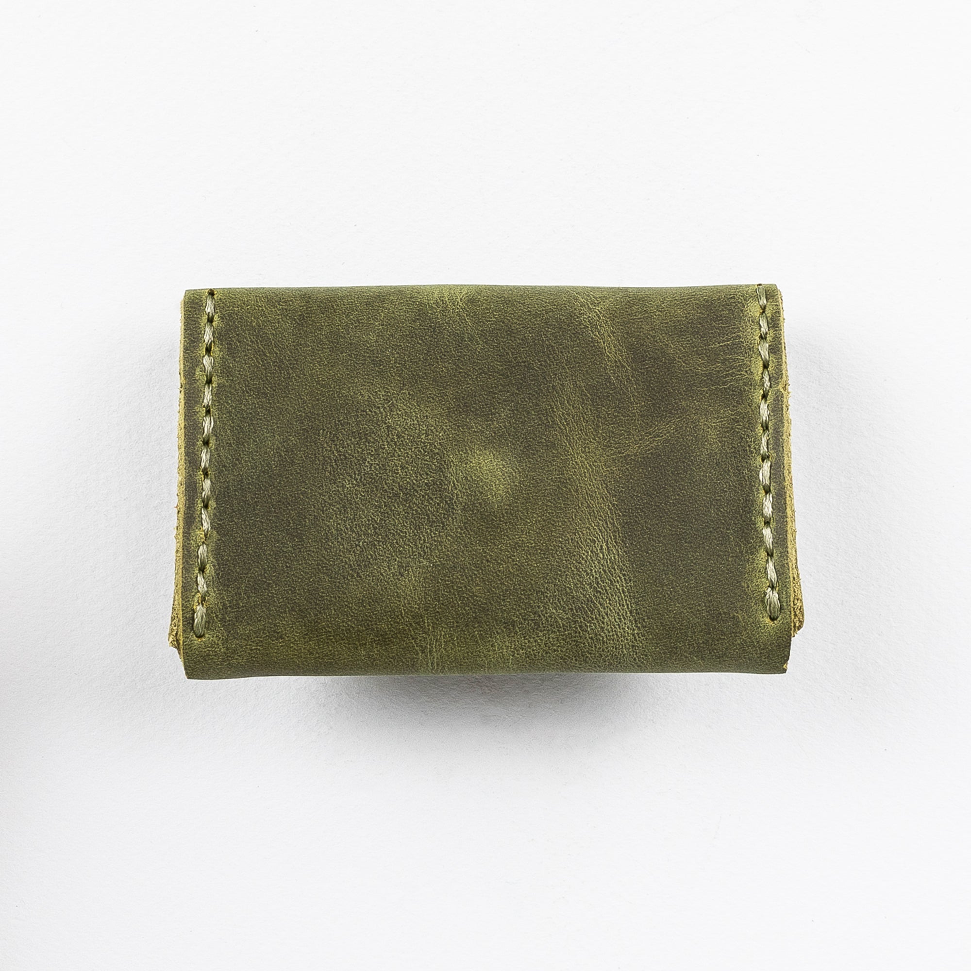 Dione Leather Business Card Holder - GREEN - saracleather