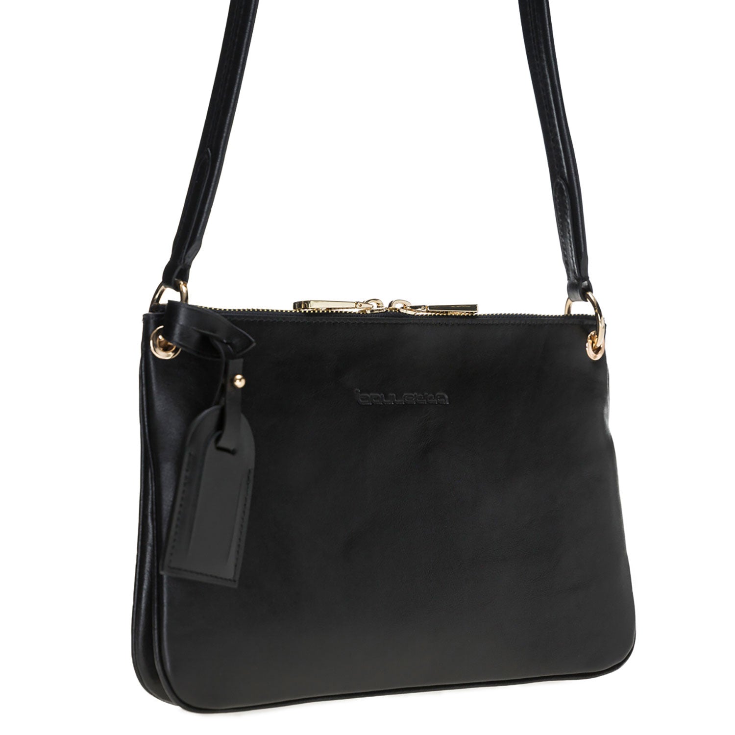 Jane Leather Handbag - BLACK - saracleather