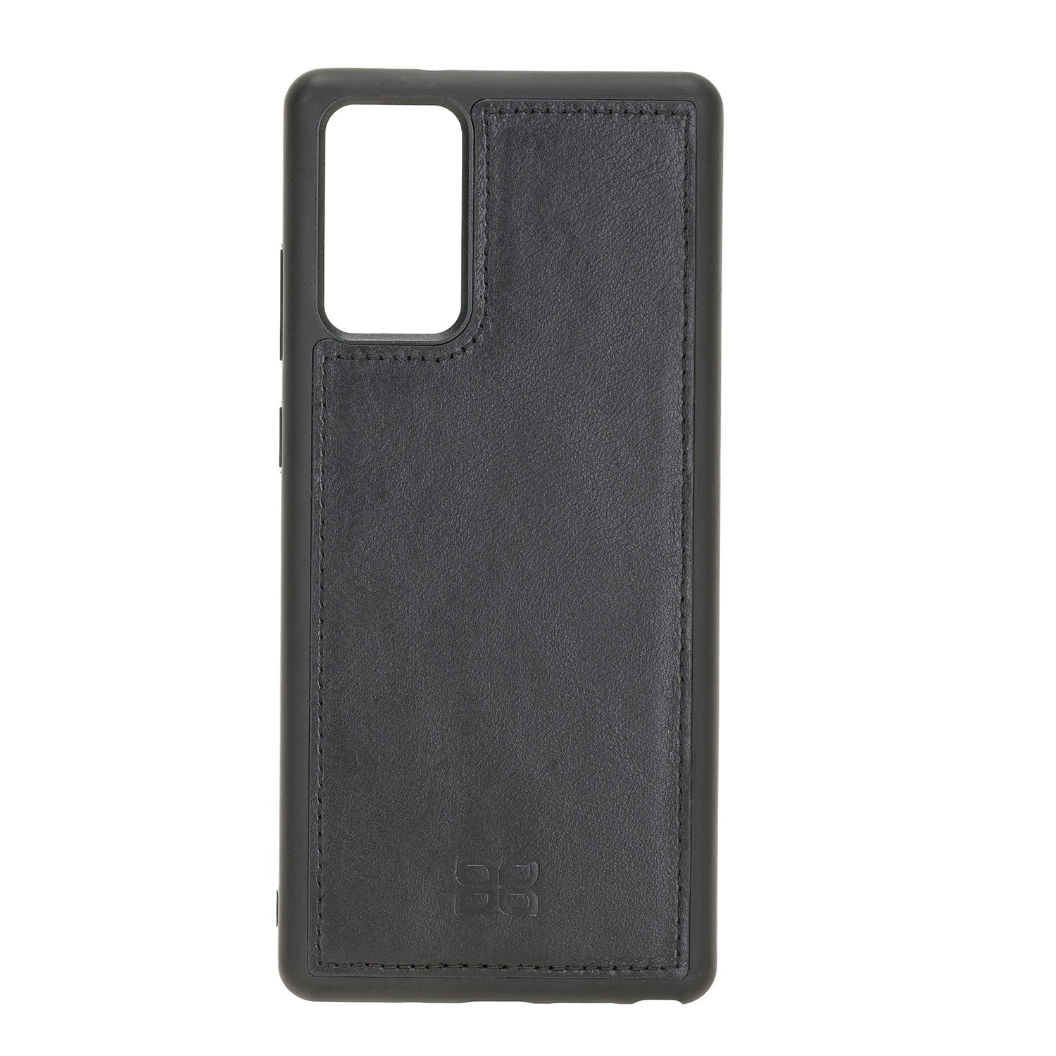 Pouch Magnetic Detachable Leather Wallet Case for Samsung Galaxy Note 20 / Note 20 5G (6.7") - BLACK - saracleather