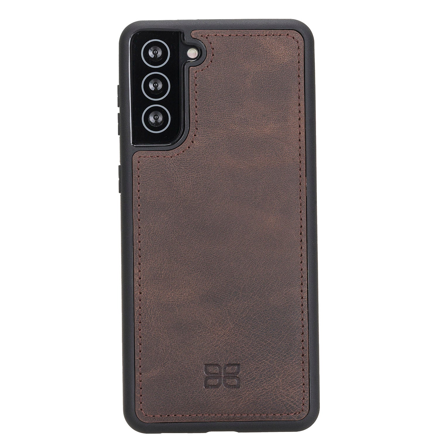 Magic Magnetic Detachable Leather Wallet Case with RFID for Samsung Galaxy S21 5G (6.2") - BROWN - saracleather