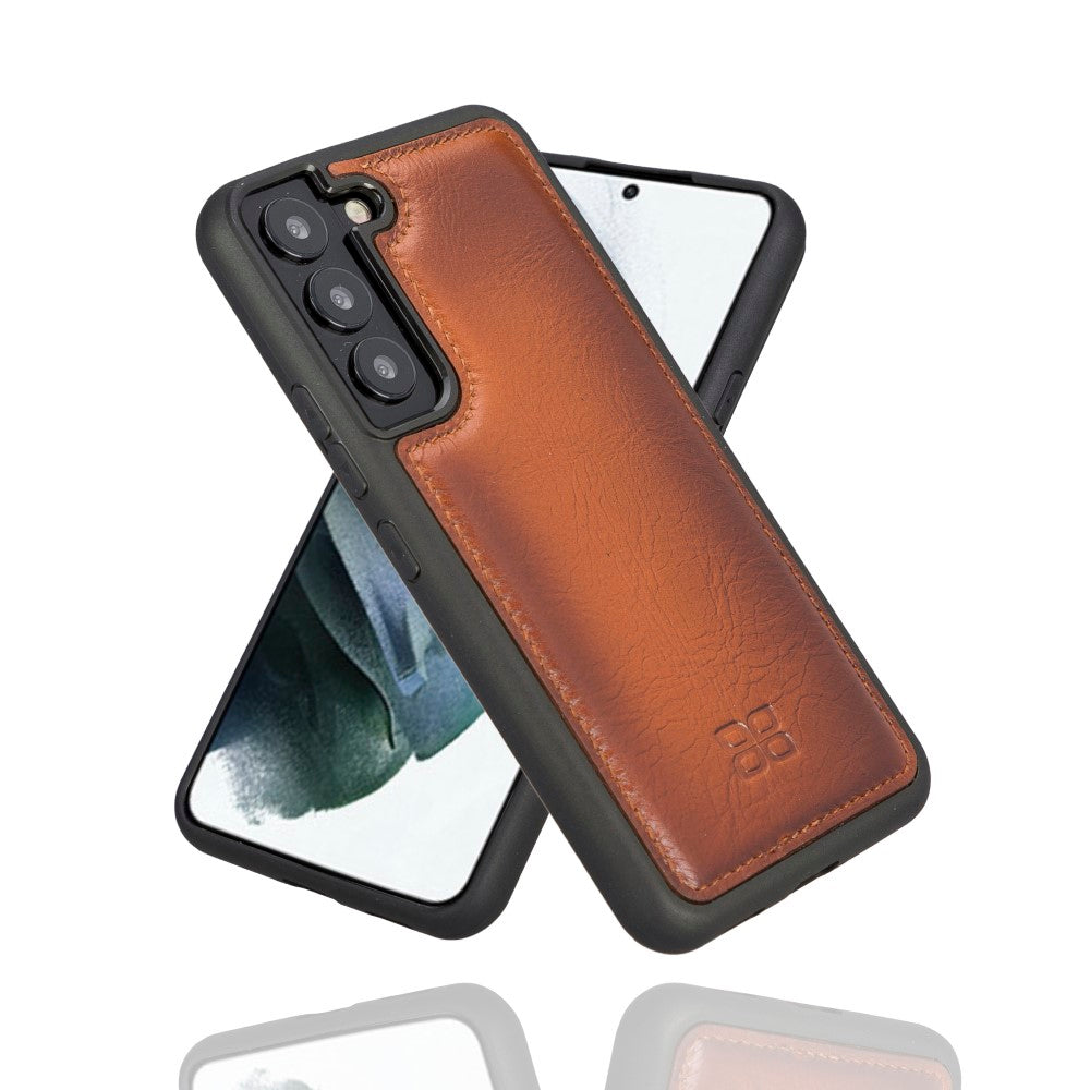 Flex Cover Leather Back Case for Samsung Galaxy S22 (6.1") - EFFECT TAN