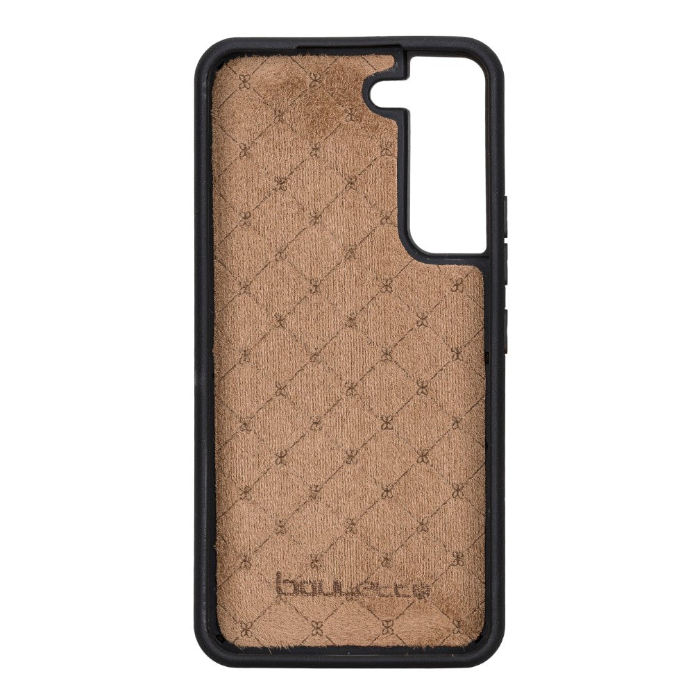 Magic Magnetic Detachable Leather RFID Blocker Wallet Case for Samsung Galaxy S22 Plus (6.6") - BROWN