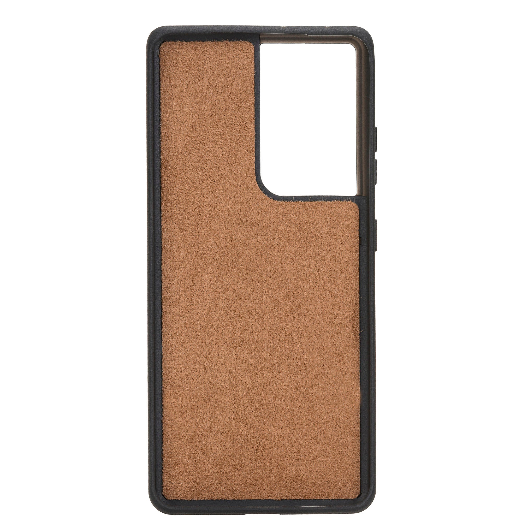 Magic Magnetic Detachable Leather Wallet Case for Samsung Galaxy S21 Ultra 5G (6.8") - BROWN - saracleather