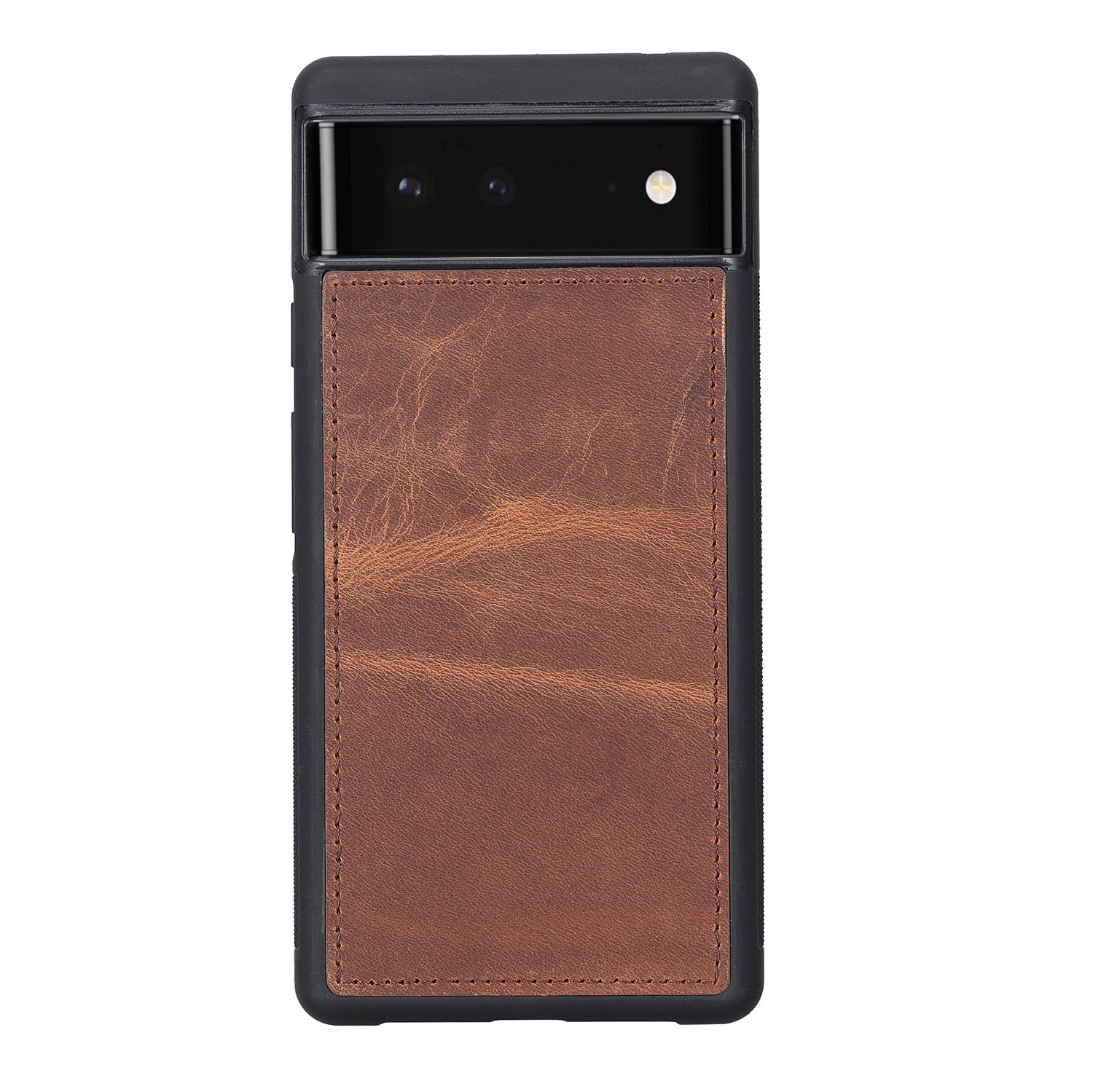 Magic Magnetic Detachable Leather RFID Blocker Wallet Case for Google Pixel 6 (6.4") - BROWN