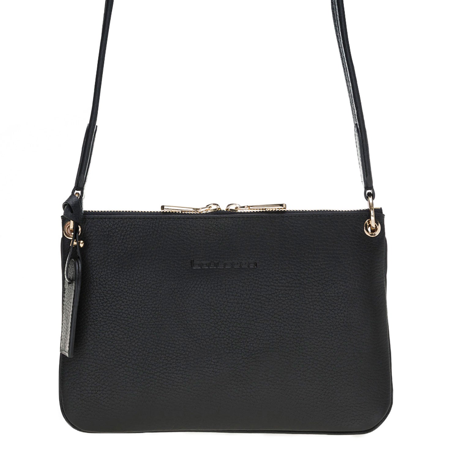 Jane Leather Handbag - FLOATER BLACK - saracleather