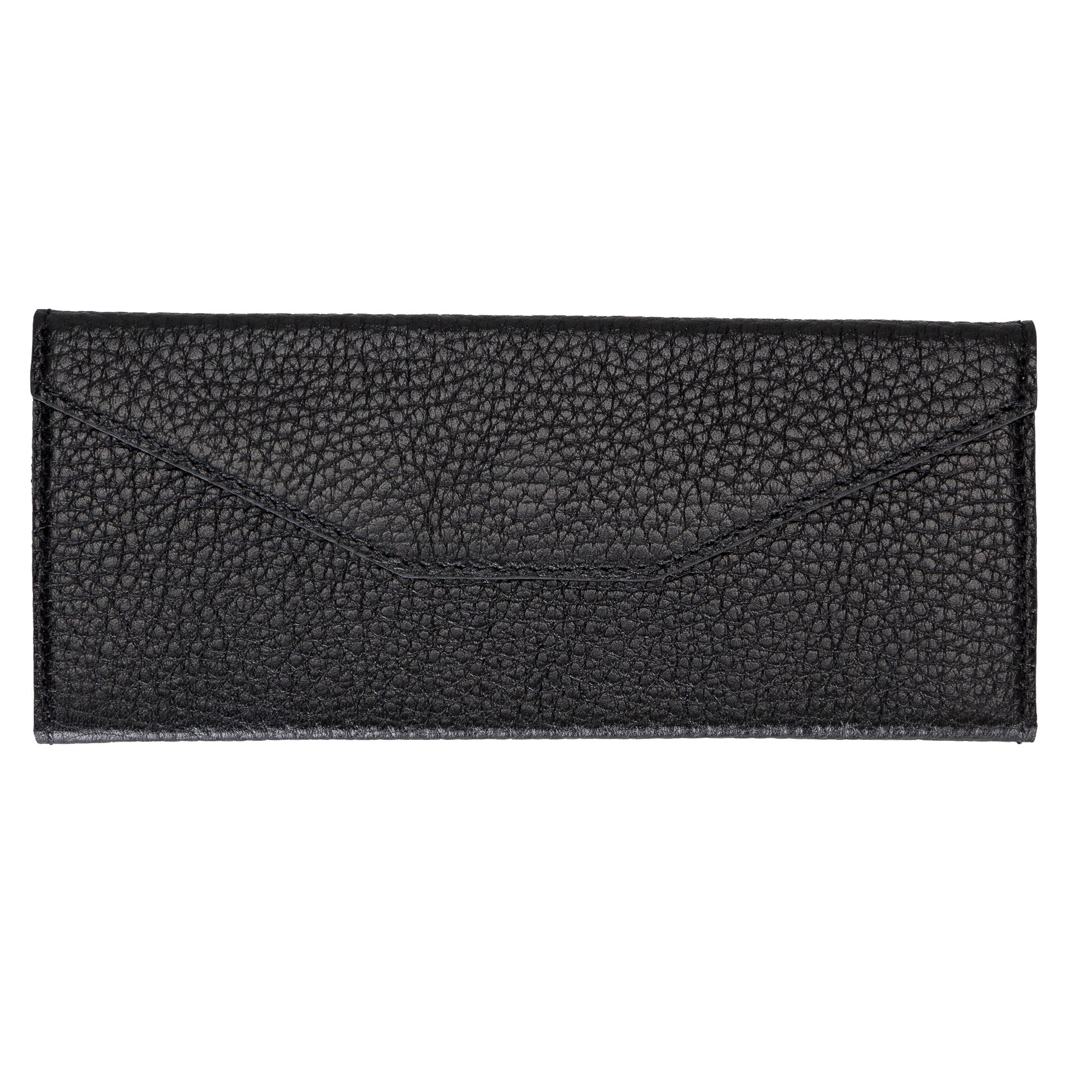 Smart Leather Glasses Case - BLACK - saracleather