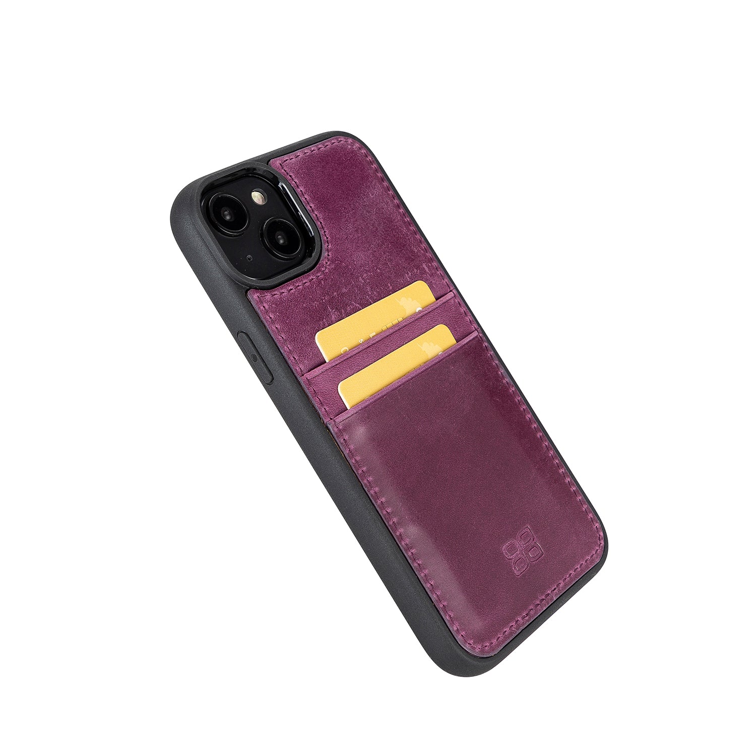 Flex Cover Leather Back Case with Card Holder for iPhone 14 Plus (6.7") - PURPLE