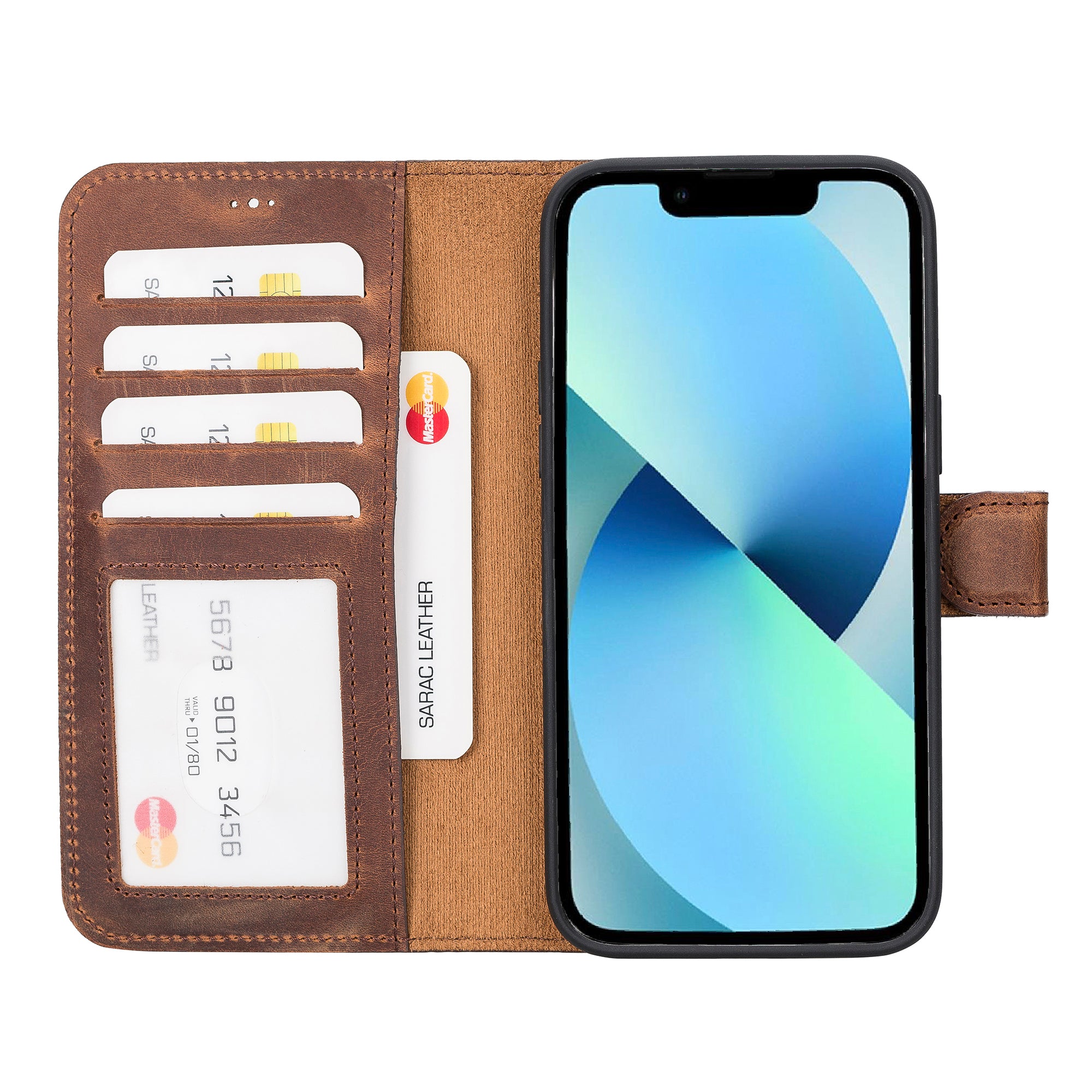 Liluri Magnetic Detachable Leather Wallet Case for iPhone 12 Pro Max (6.7
