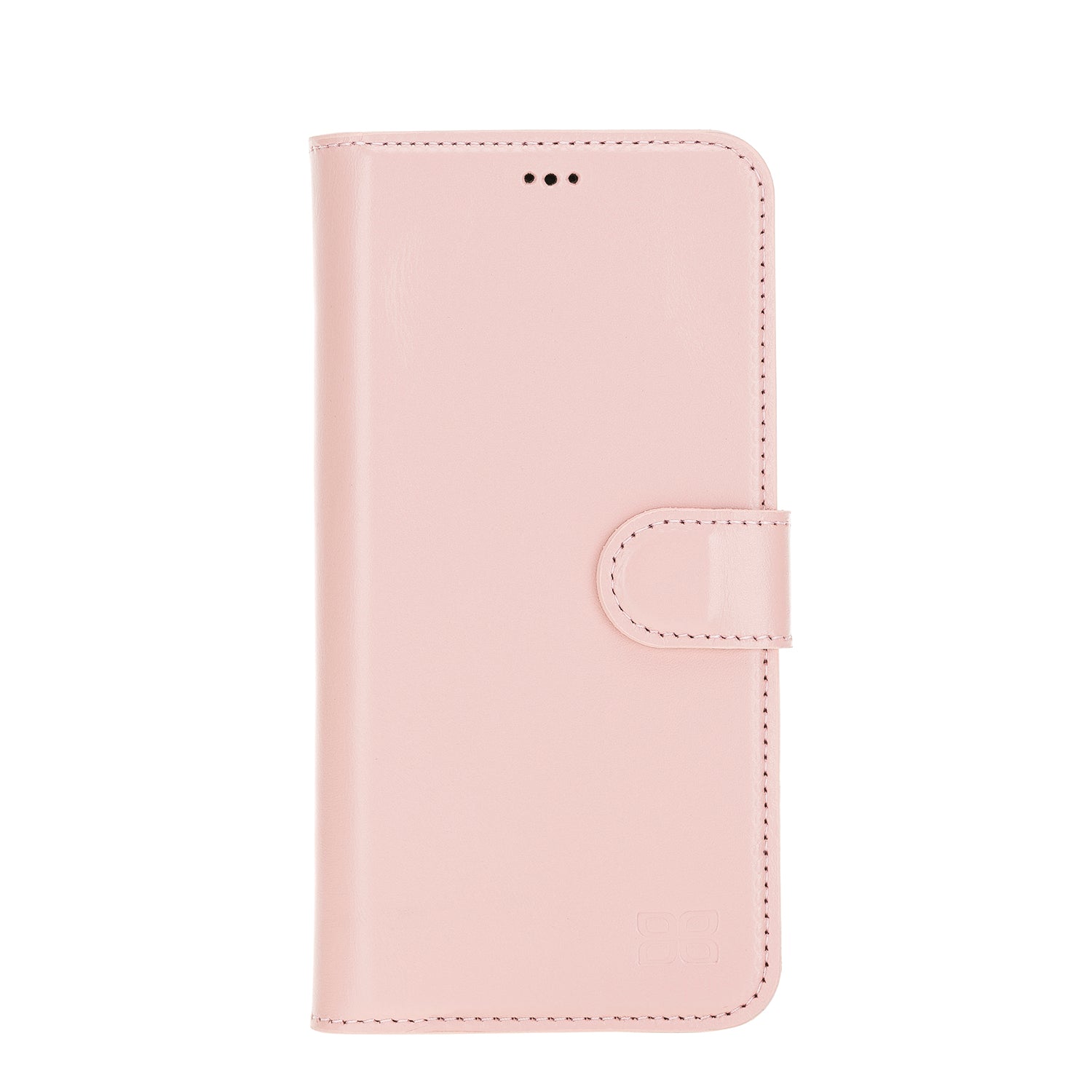 Magic Magnetic Detachable Leather Wallet Case with RFID for iPhone 12 Pro Max (6.7") - PINK - saracleather