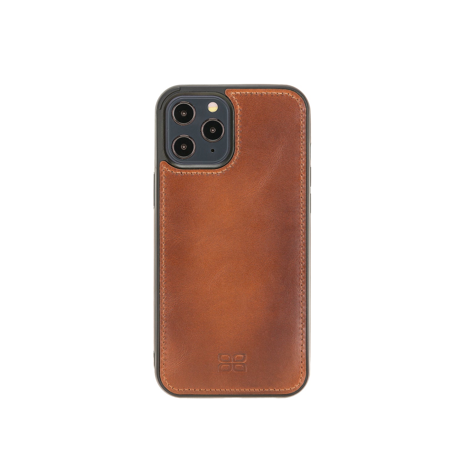 Flex Cover Leather Back Case for iPhone 12 Pro Max (6.7") - EFFECT BROWN - saracleather