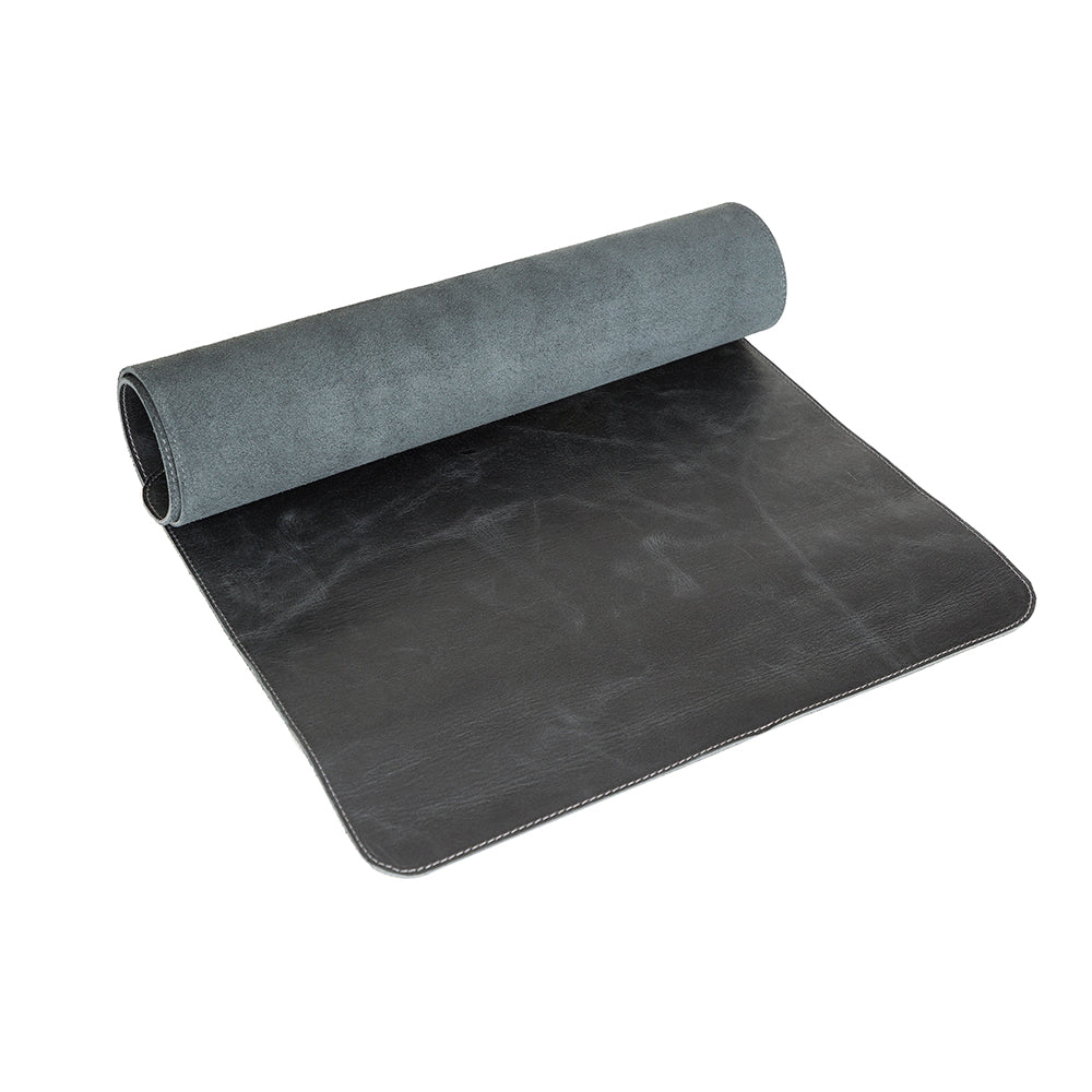 Leather Desk Mat - BLACK - saracleather