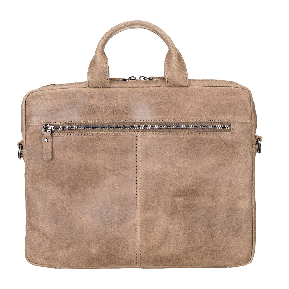 Apollo Leather Laptop Bag 13 Inch - MINK - saracleather