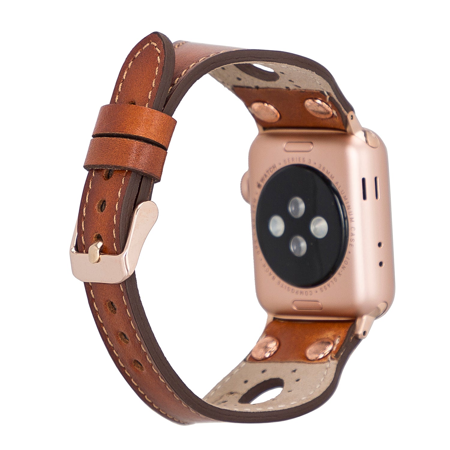 RONDA Full Grain Leather Band for Apple Watch - EFEECT BROWN