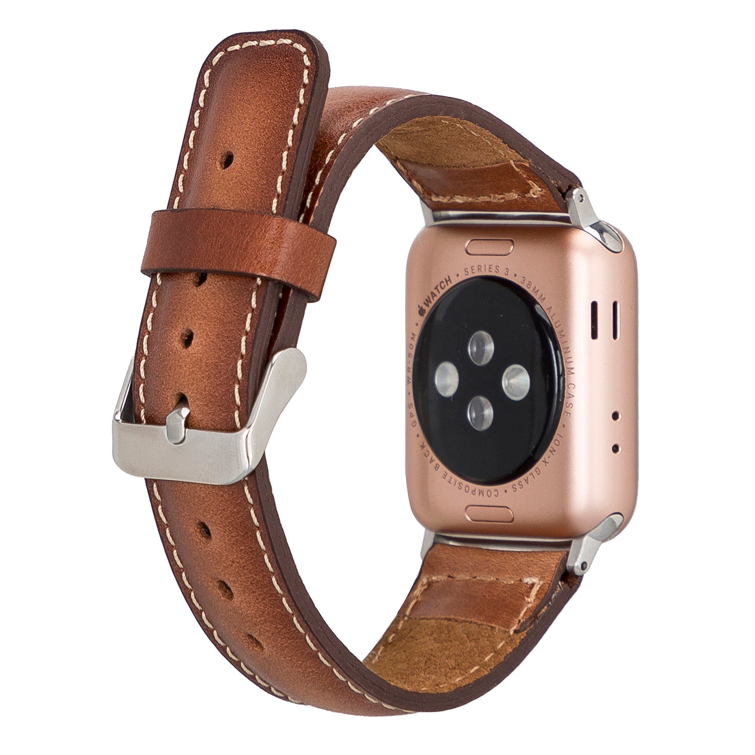 Full Grain Leather Band for Apple Watch - EFFECT BROWN